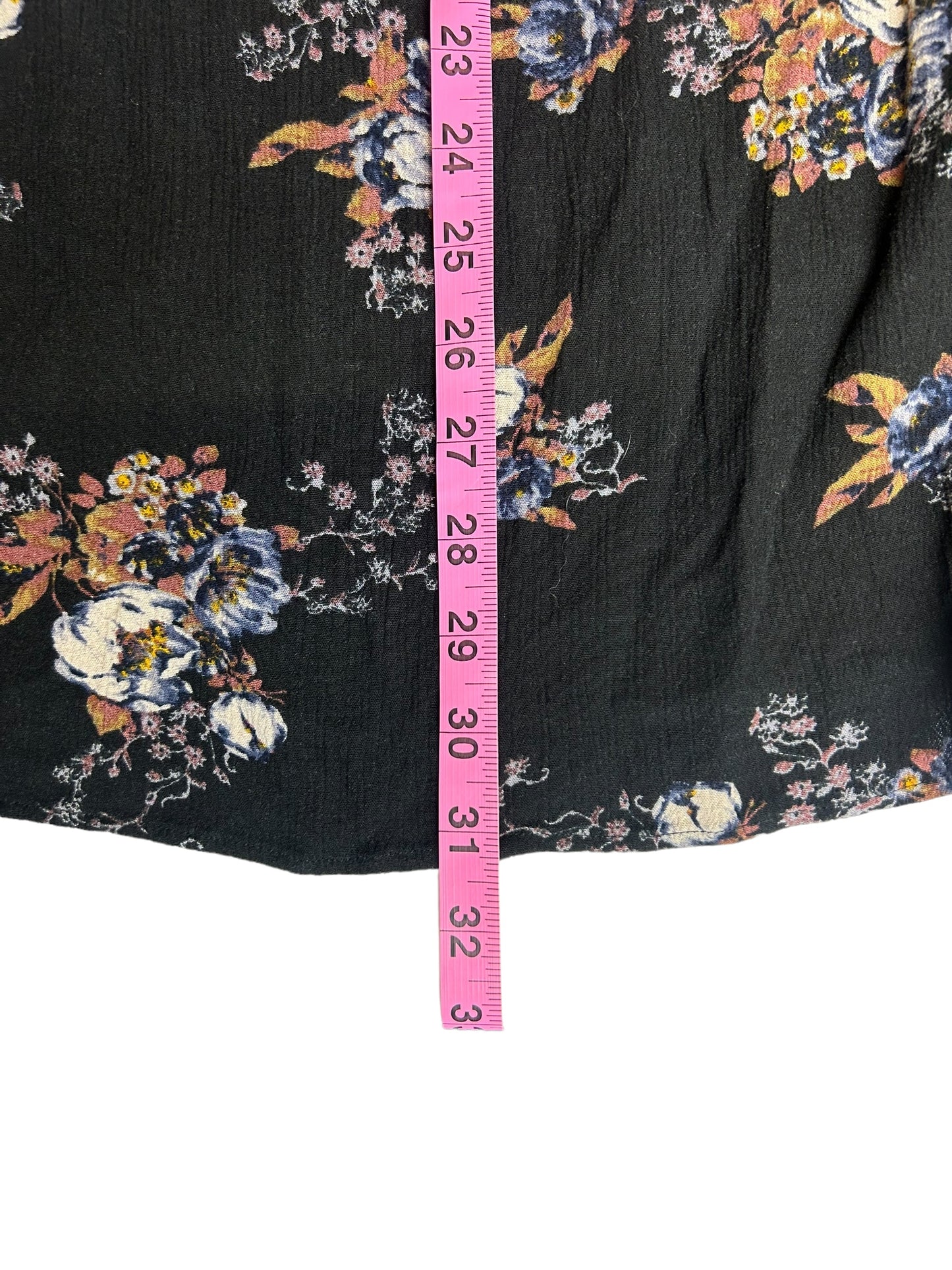 Free People Women's Tank Top Floral Black - Size Extra Small