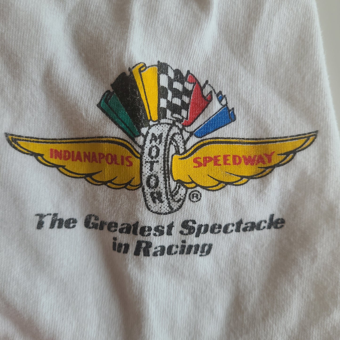 Vintage Indianapolis 500 Tee White - Medium (Youth)