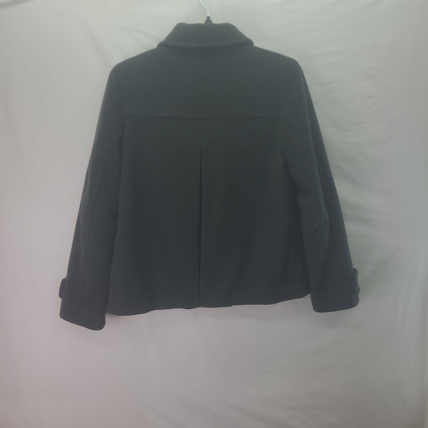 Lands' End Button Up Women's Jacket Dark Green - Size 4