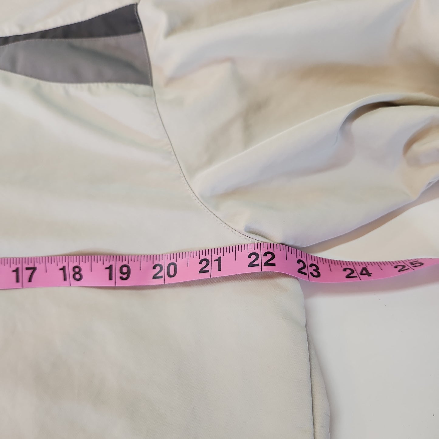 Vintage Nike Golf Men's Half Zip Pullover Jacket Off White/Grey - Size Medium