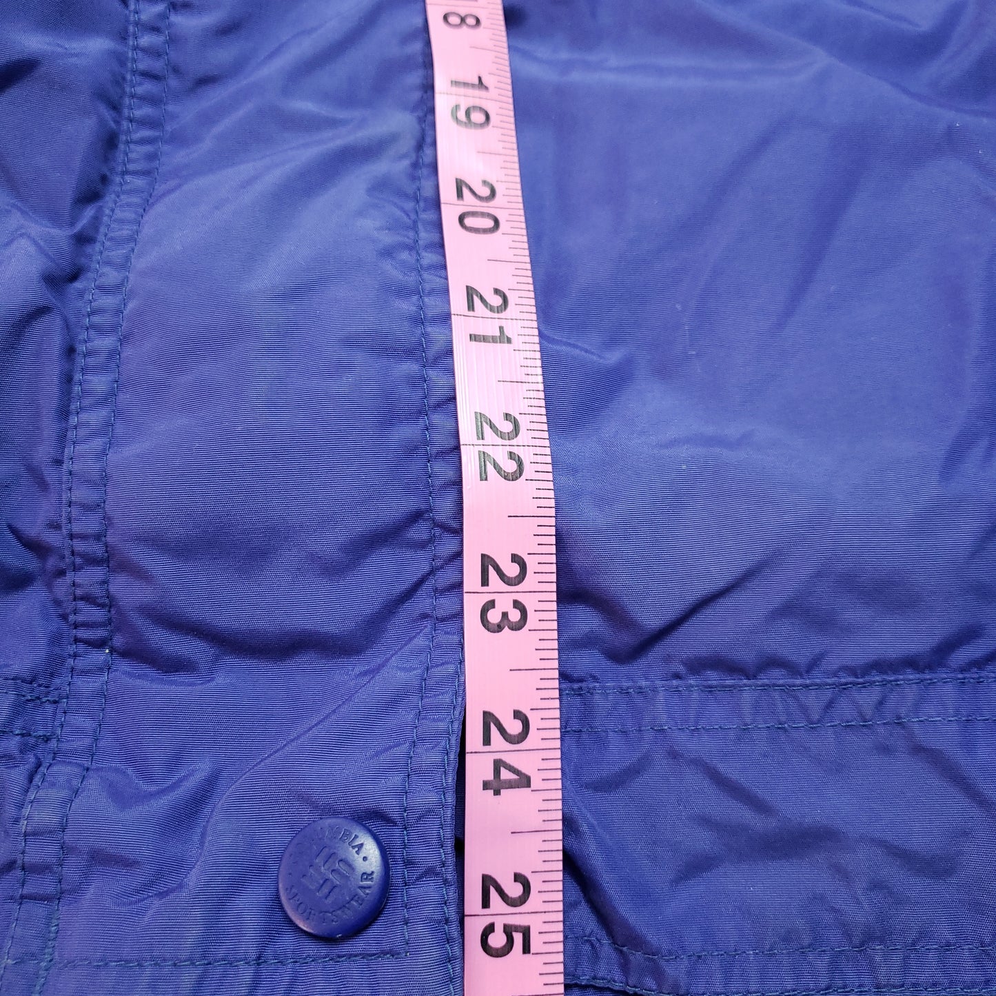 Vintage Columbia Windbreaker Women's Jacket Purple/Black/Yellow - Size Medium