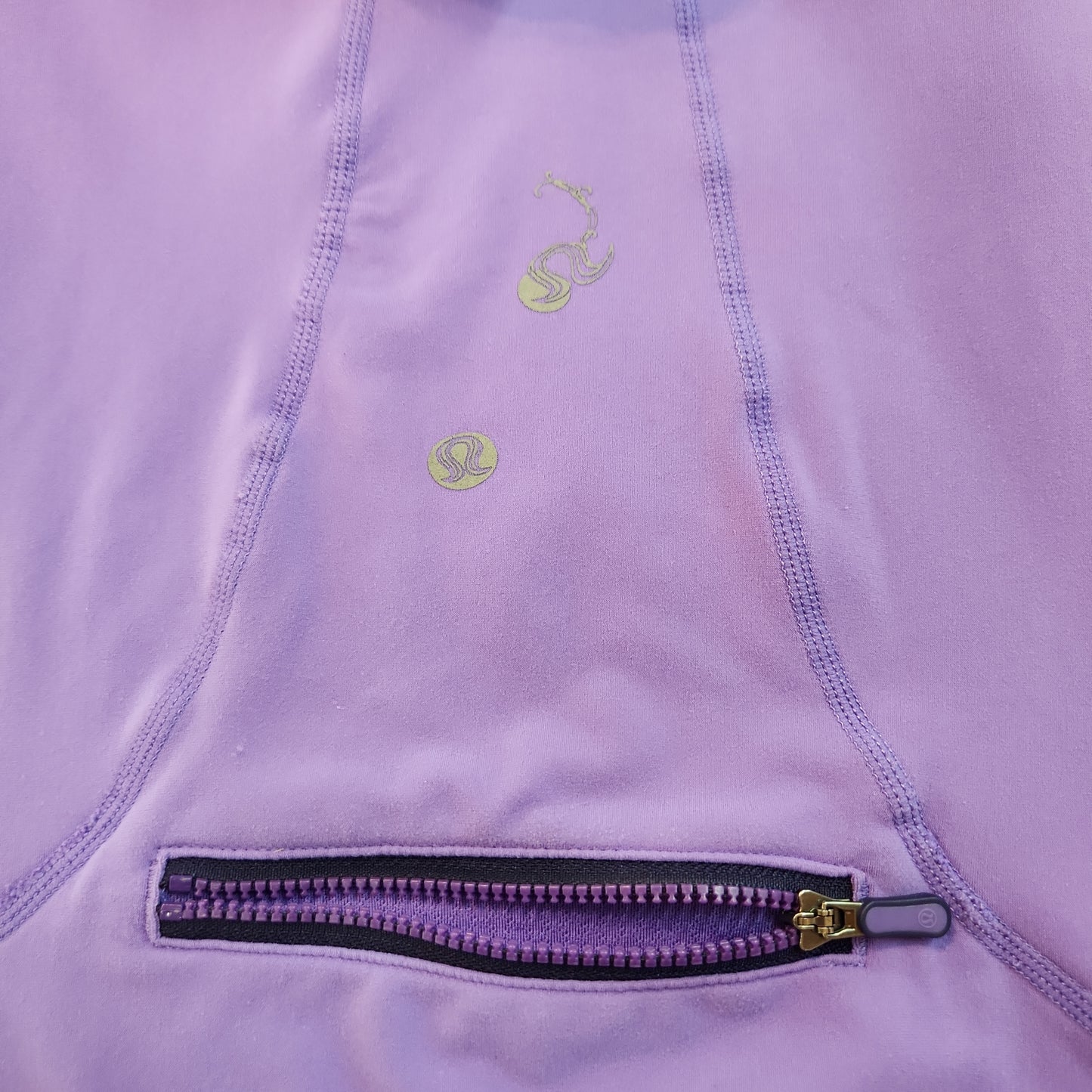 Lululemon Rare Asymmetrical Quarter Zip Long Sleeve Hoodie Purple - Size 6