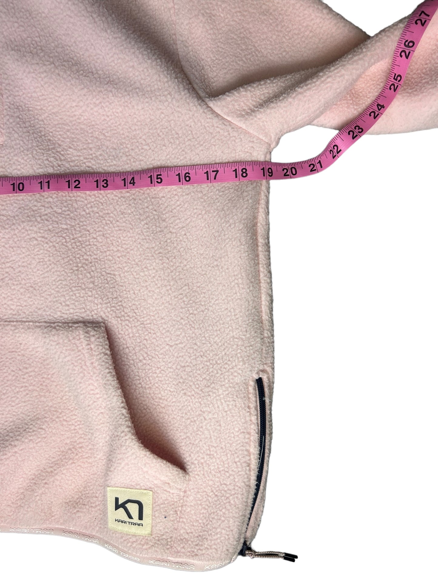 Kari Traa Fleece Quarter Zip Women's Hoodie Pink - Size Small