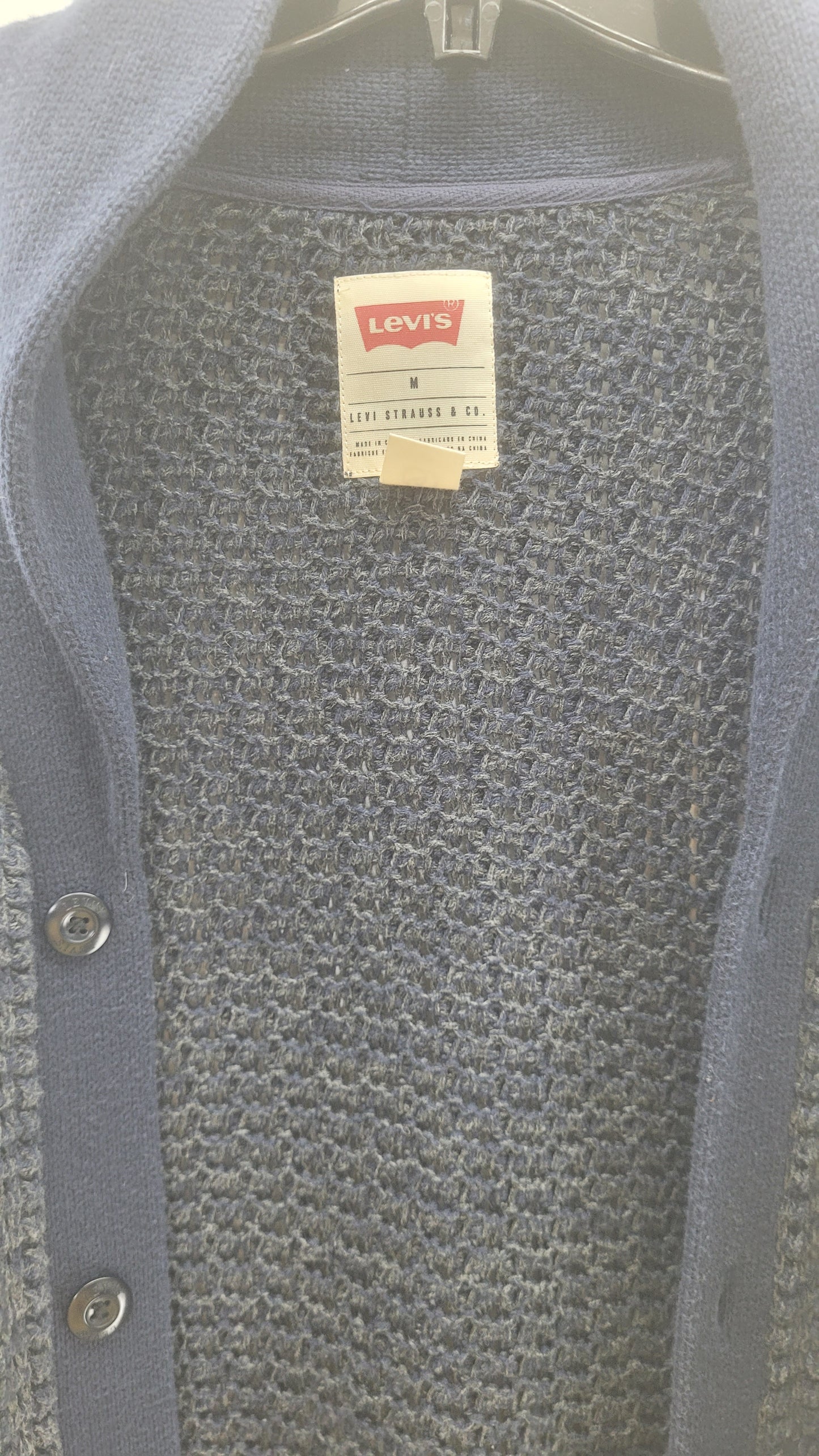 Levi's Knitted Cardigan Blue - Medium
