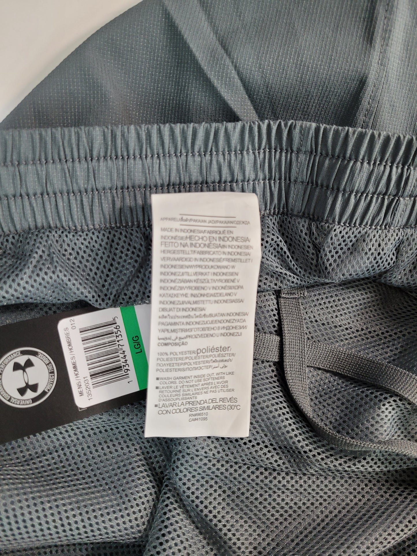 Under Armour Wide Leg Active Men's Pants Grey/Black - Size Large