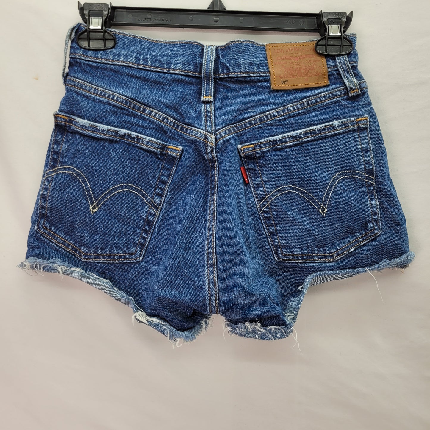 Levi's 501 Denim Women's Shorts Dark Washed - Size 24