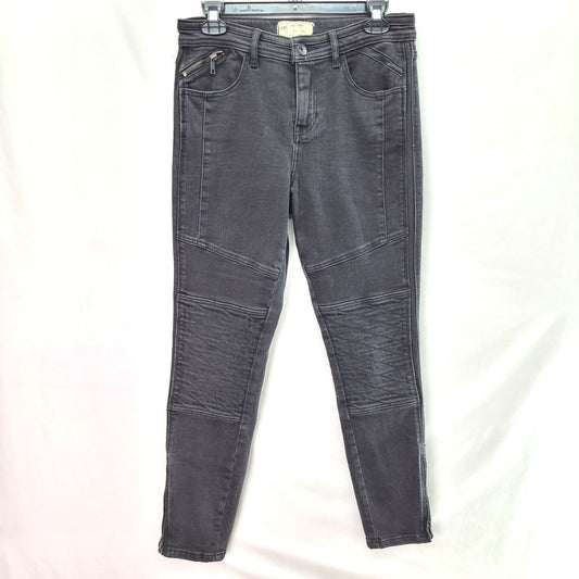 Free People Women's High Rise Skinny Jeans Black - Size 29