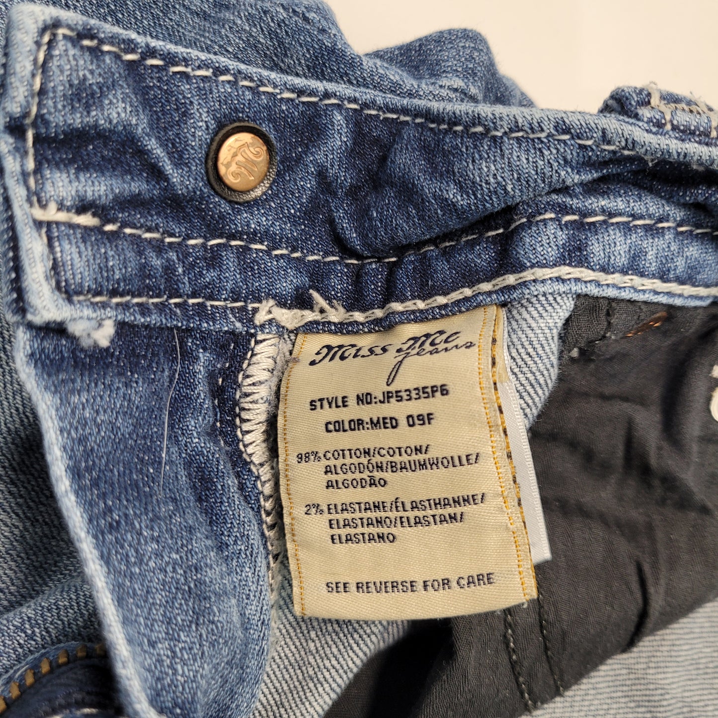 Miss Me Women's Denim Capris Jeans Light Washed - Medium