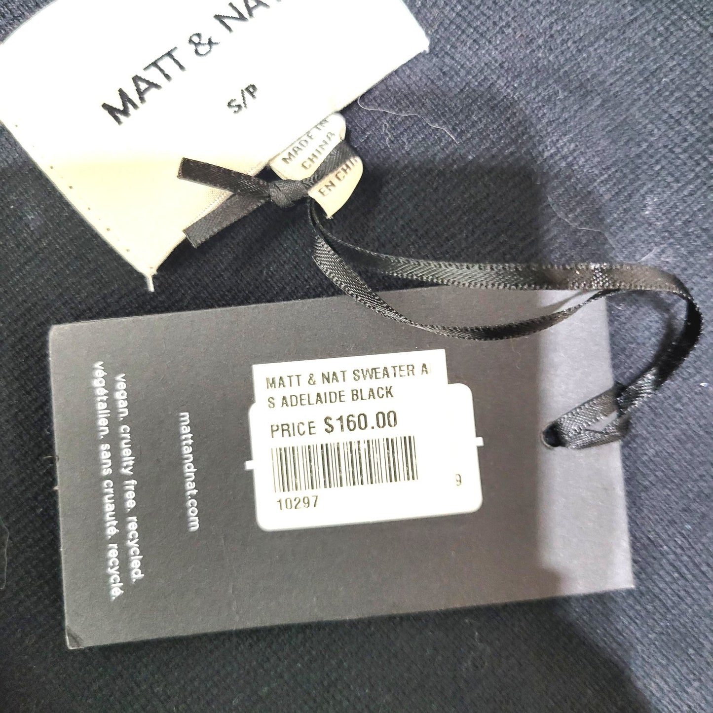 Matt & Nat Adelaide Women's Button Down Cardigan Black - Size Small