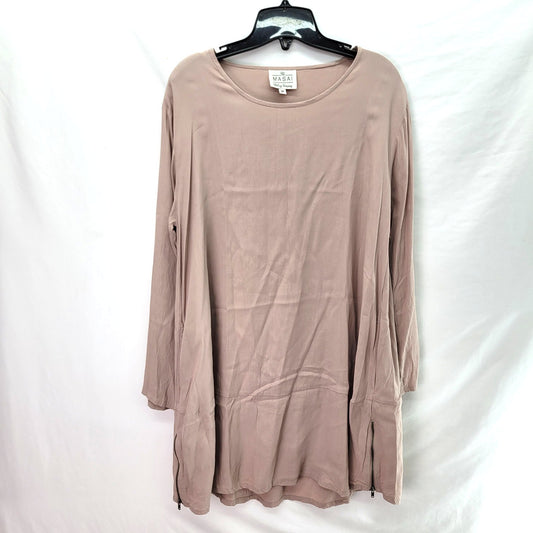 Masai Women's Long Sleeve Top Beige - Size Medium