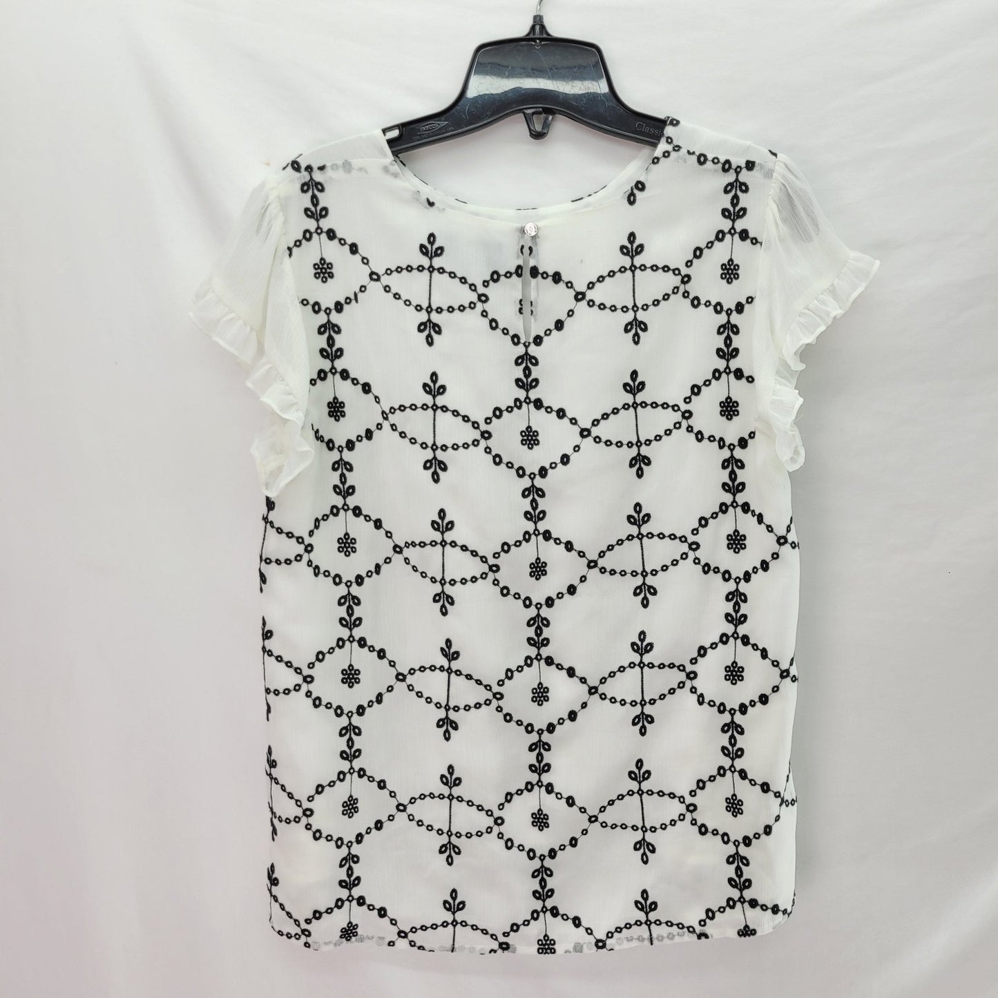 Cece Women's Short Sleeve Shirt White - Size Small