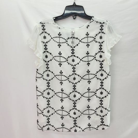Cece Women's Short Sleeve Shirt White - Size Small