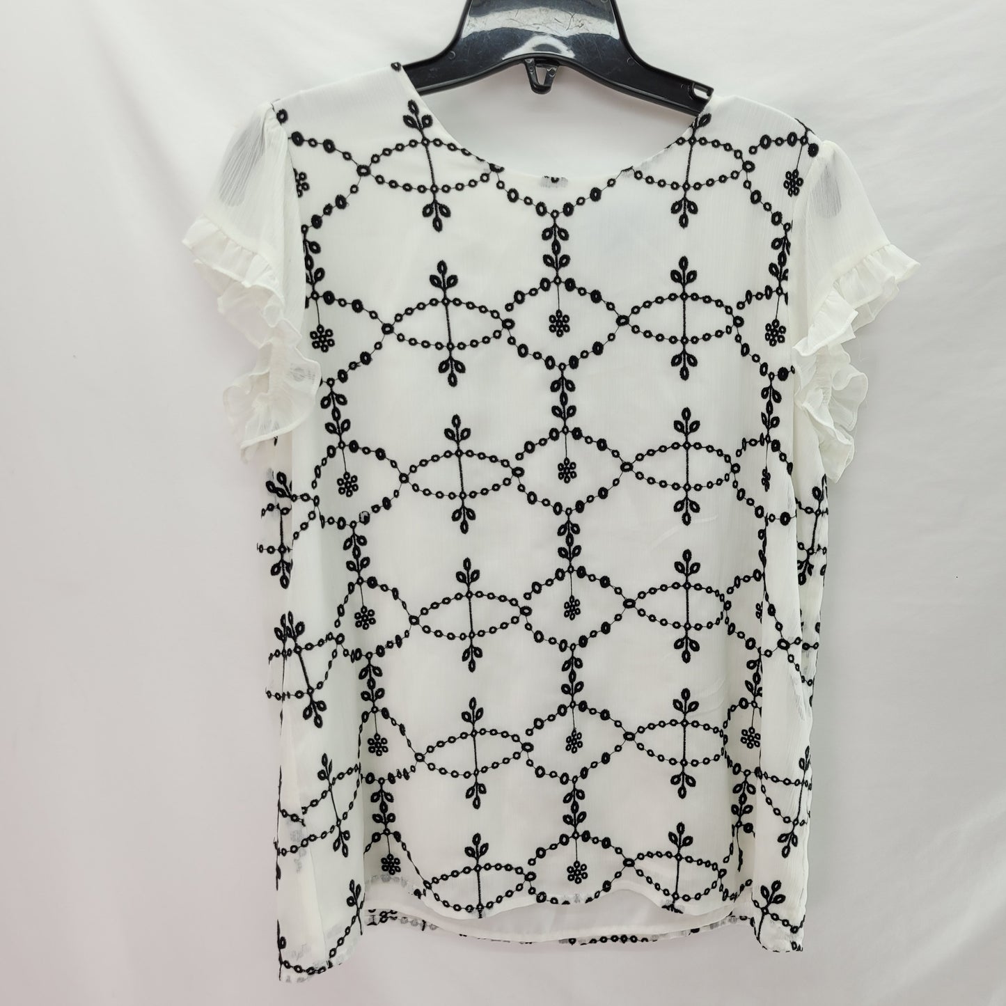 Cece Women's Short Sleeve Shirt White - Size Small