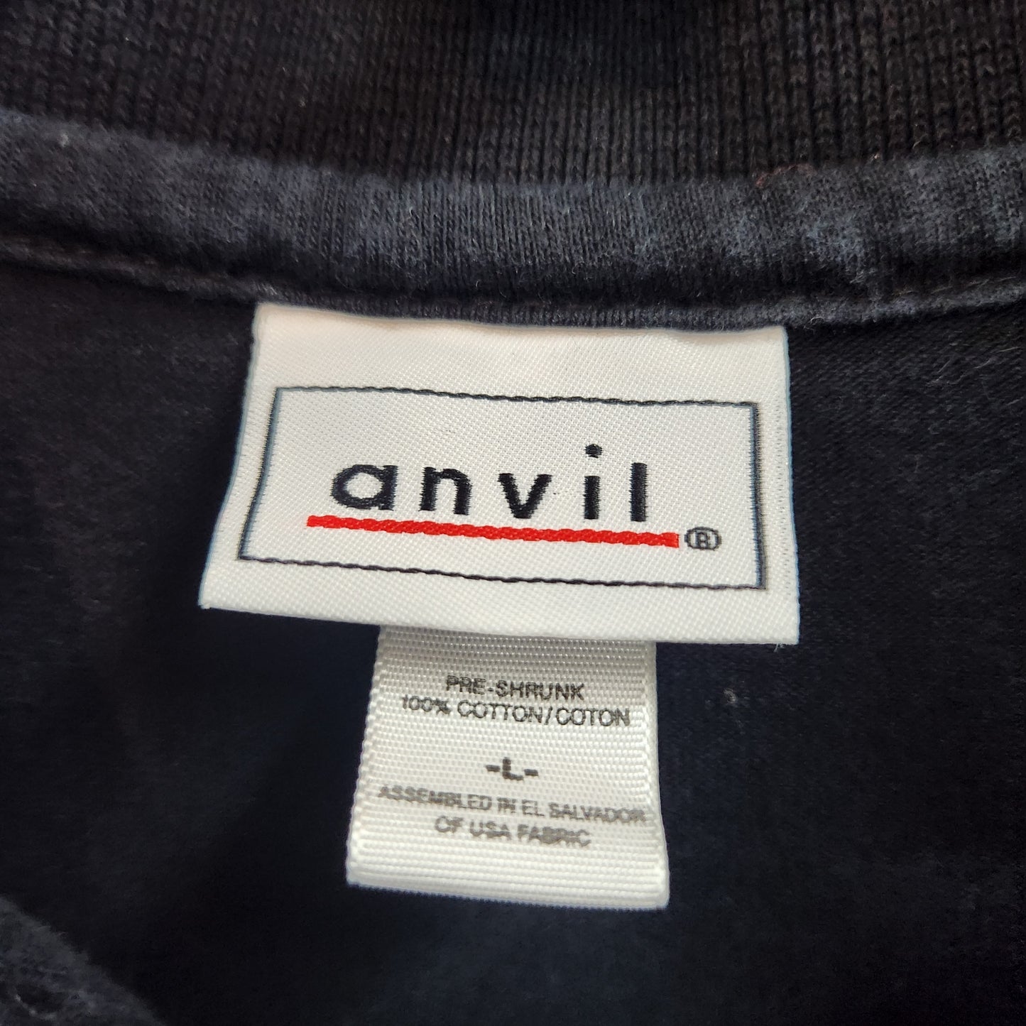 Anvil Vintage Kennedy Space Center Men's Polo Shirt Black - Size Large