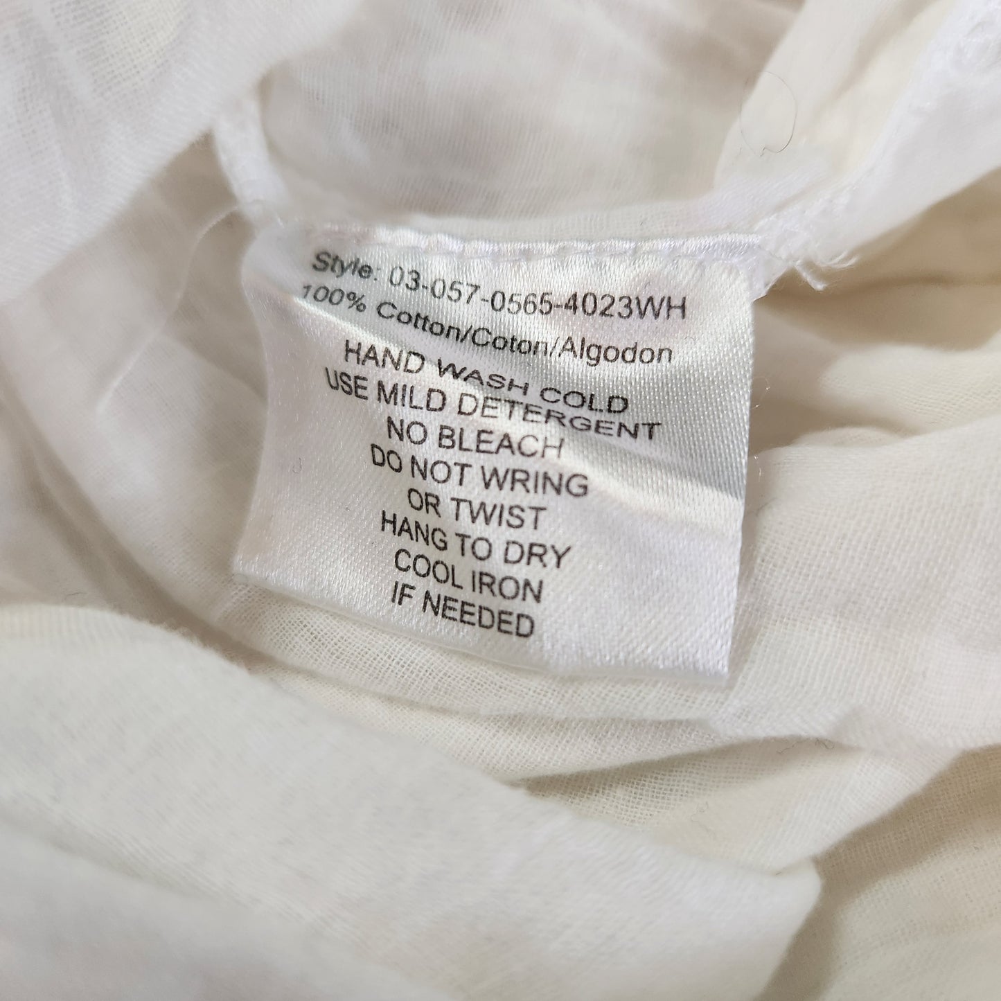 Roper Cotton Eyelet Embroidered Women's Dress White - Size Large