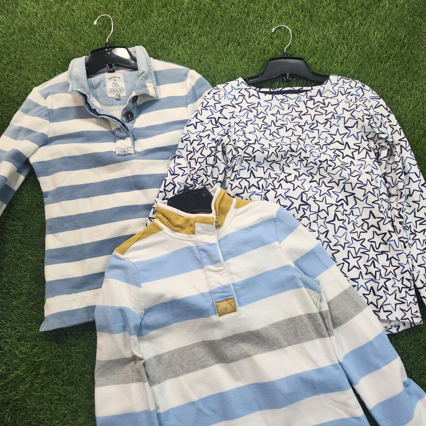 Joules 3 pack bundle long sleeve shirts - size 4
