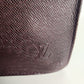 Louis Vuitton Leather Brief Case Messenger Bag Vintage Brown