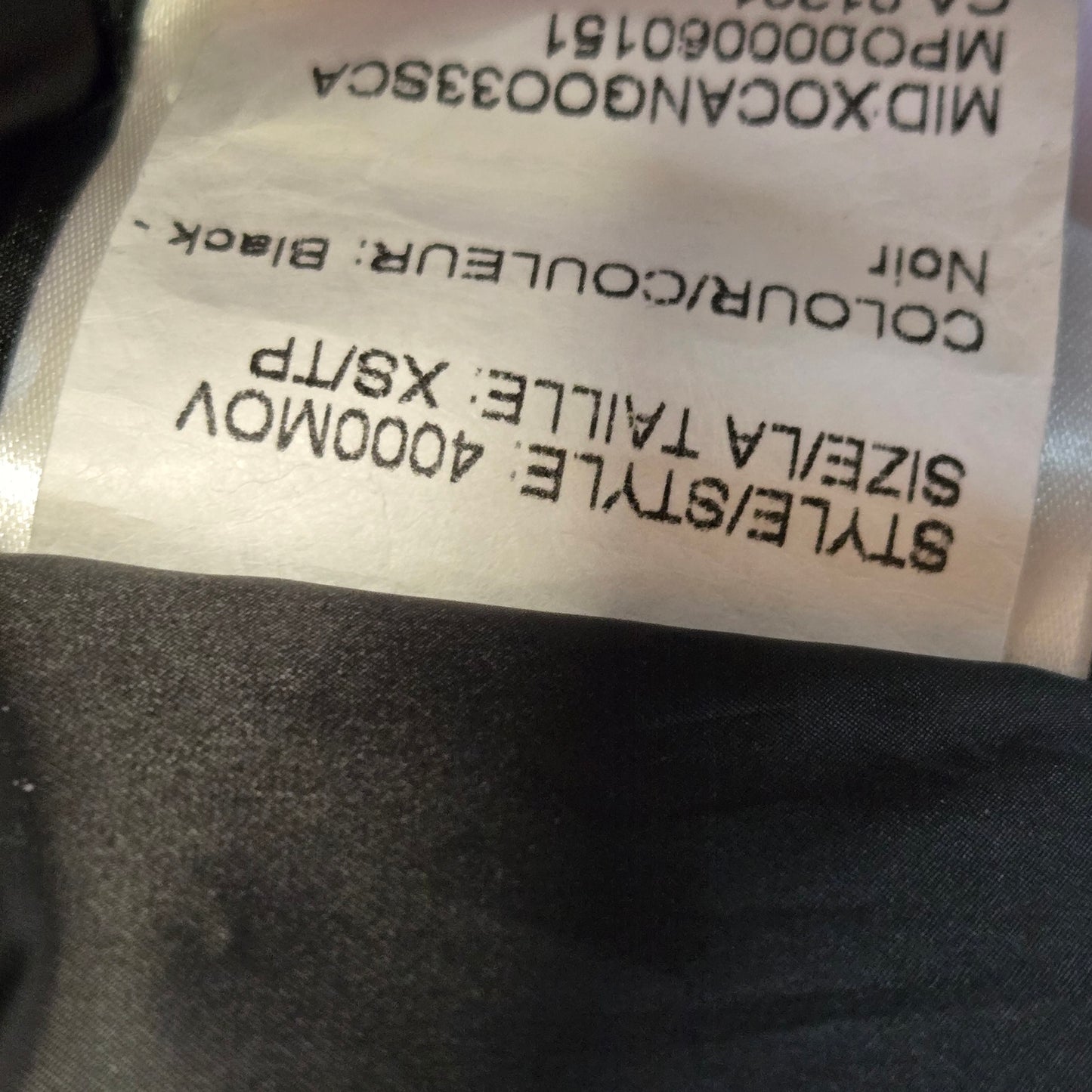 Canada Goose October's Very Own Men's Parka Jacket Black - Size XS (400MOV)