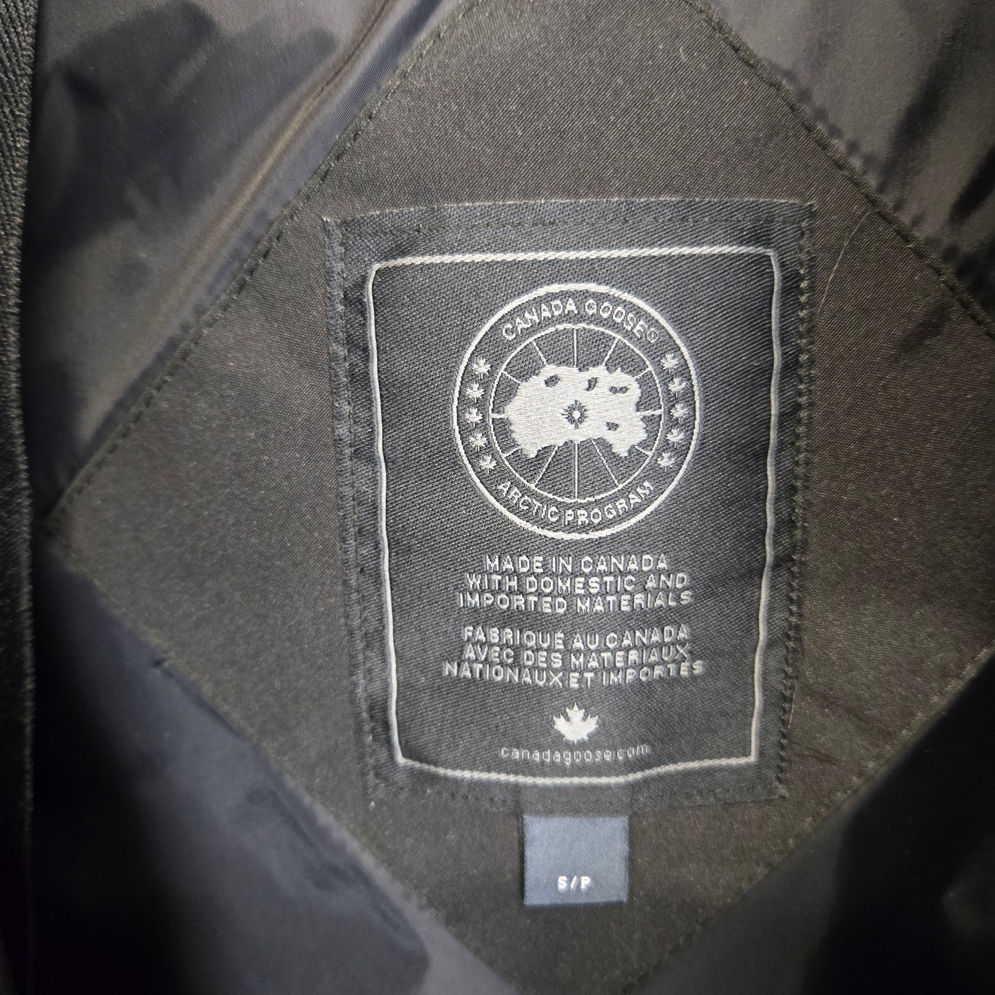 Canada Goose Sherridon Men's Parka Jacket Black - Size Small (Label 2073MB)
