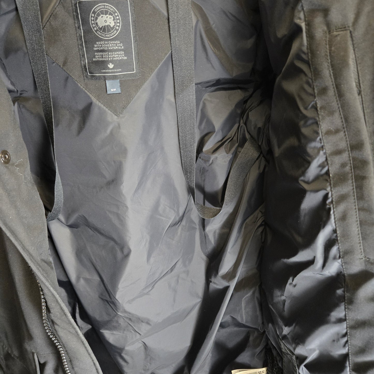 Canada Goose Sherridon Men's Parka Jacket Black - Size Small (Label 2073MB)