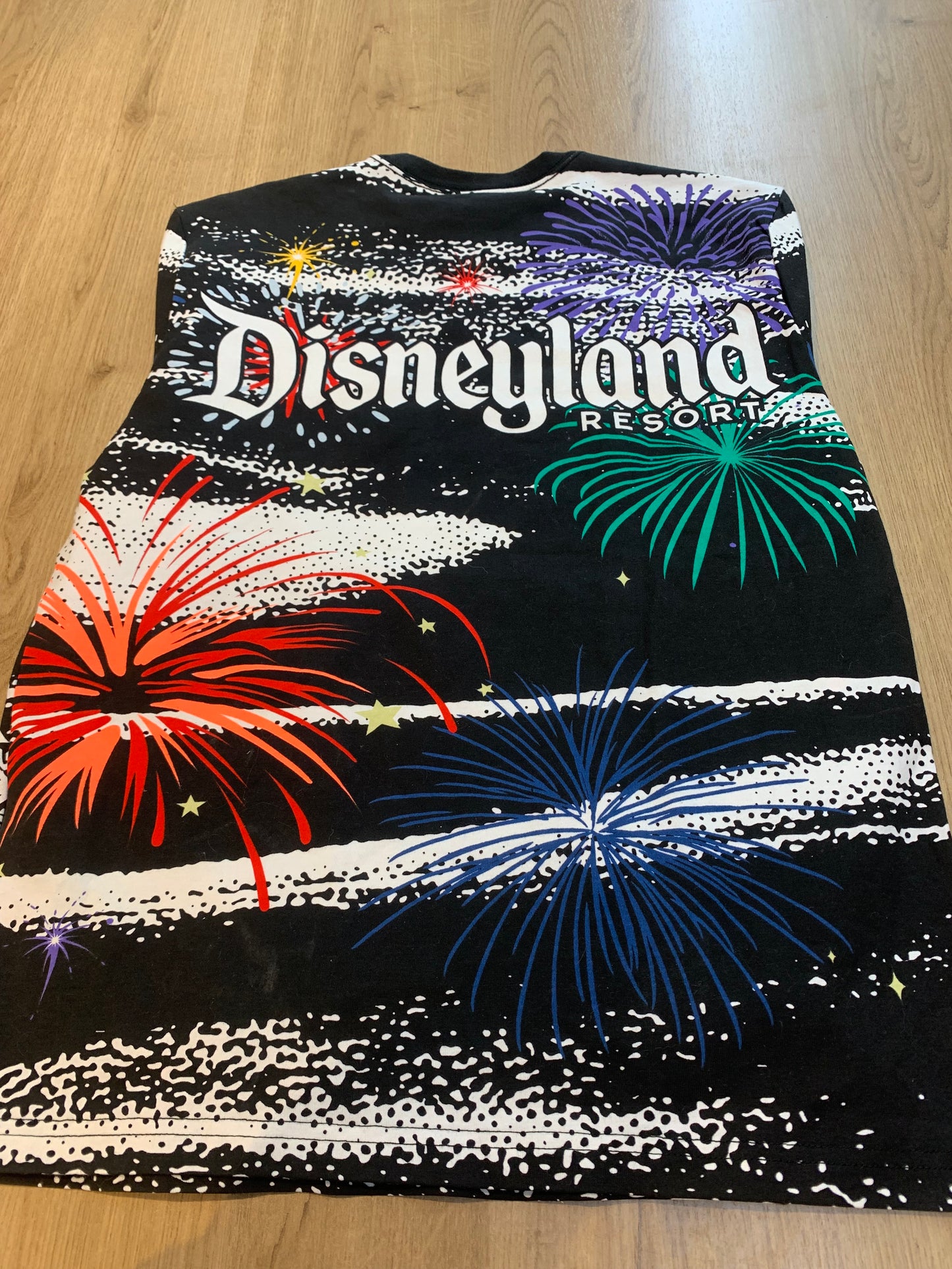 Disney 2003 Long Sleeve Thick Shirt All Over Print (BNWT) - Size Small