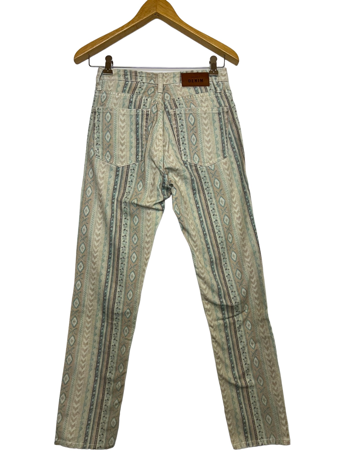 Sézane Skinny Women's Jeans Patterned Multi-Color - Size 25