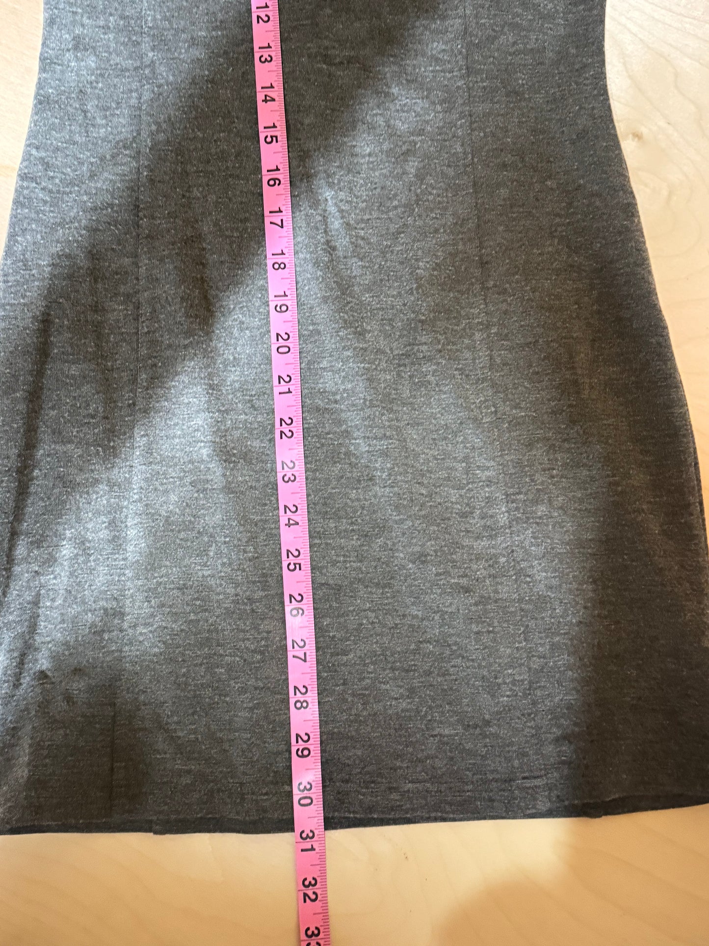 Guess Y2K Women's Midi Dress with Collar & Front Pocket Grey - Size Small