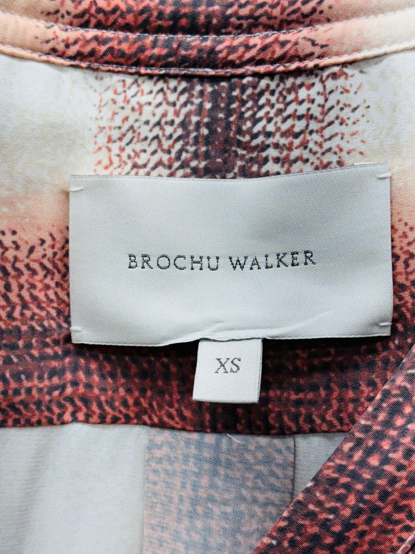 Brochu Walker Checked Women’s Top Brown/Cream - Size XS