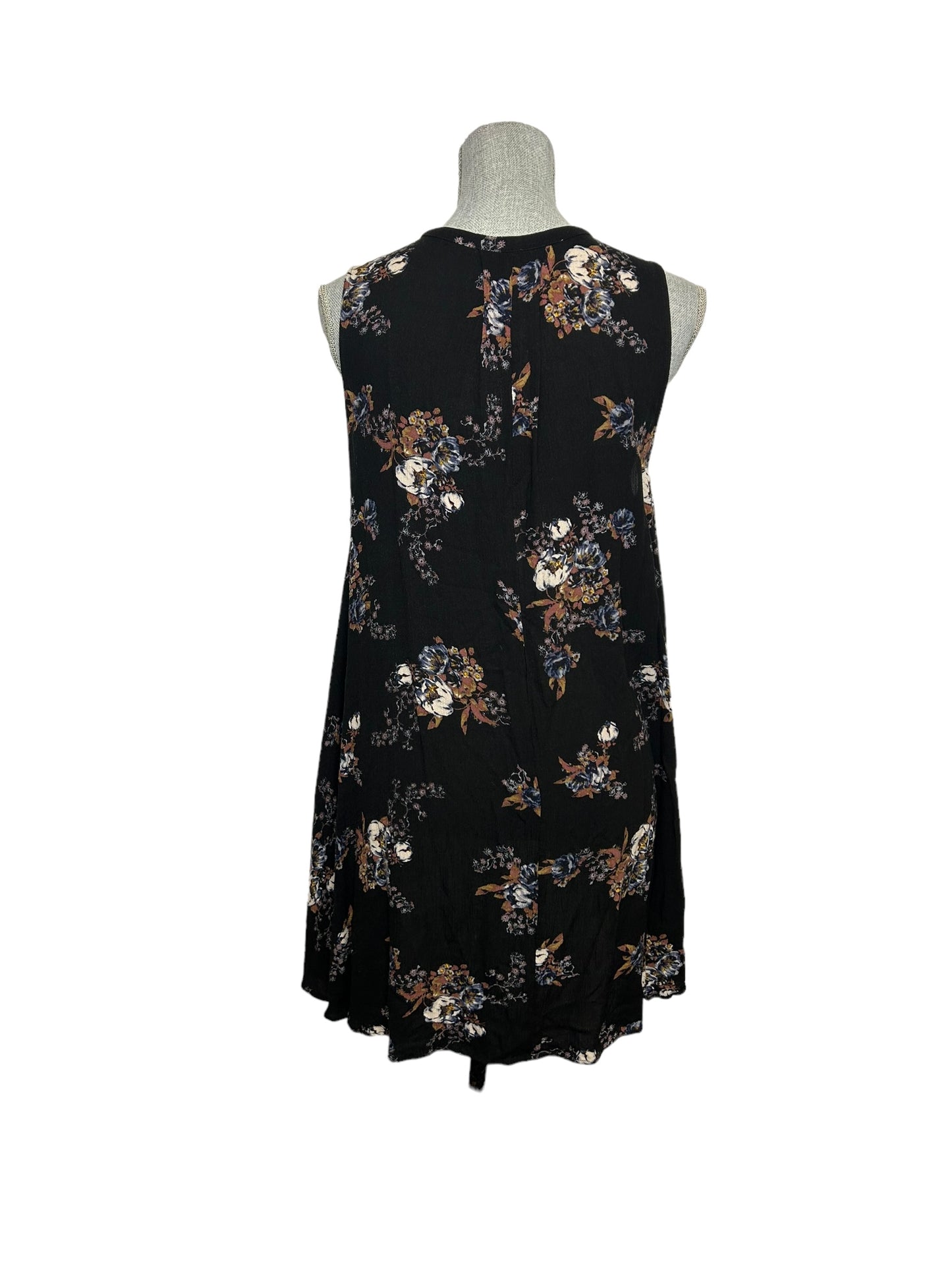 Free People Women's Tank Top Floral Black - Size Extra Small