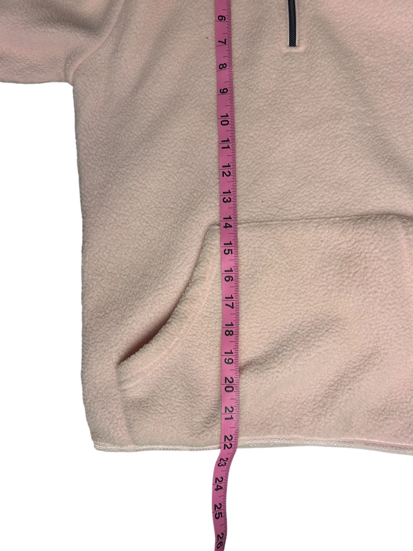 Kari Traa Fleece Quarter Zip Women's Hoodie Pink - Size Small