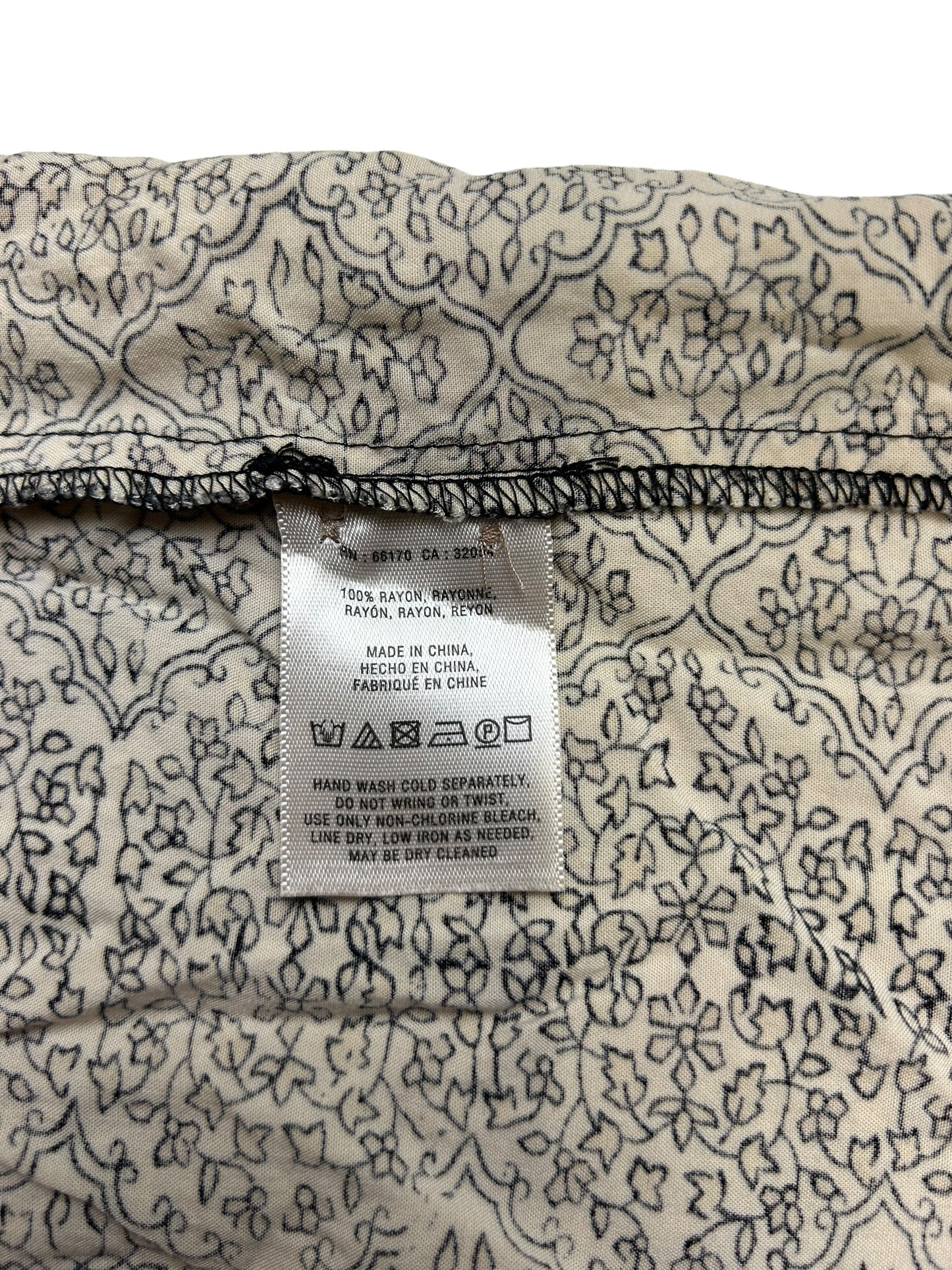 Anthropologie Holding Horses Patterned Women's Dress Top - Size Extra Small