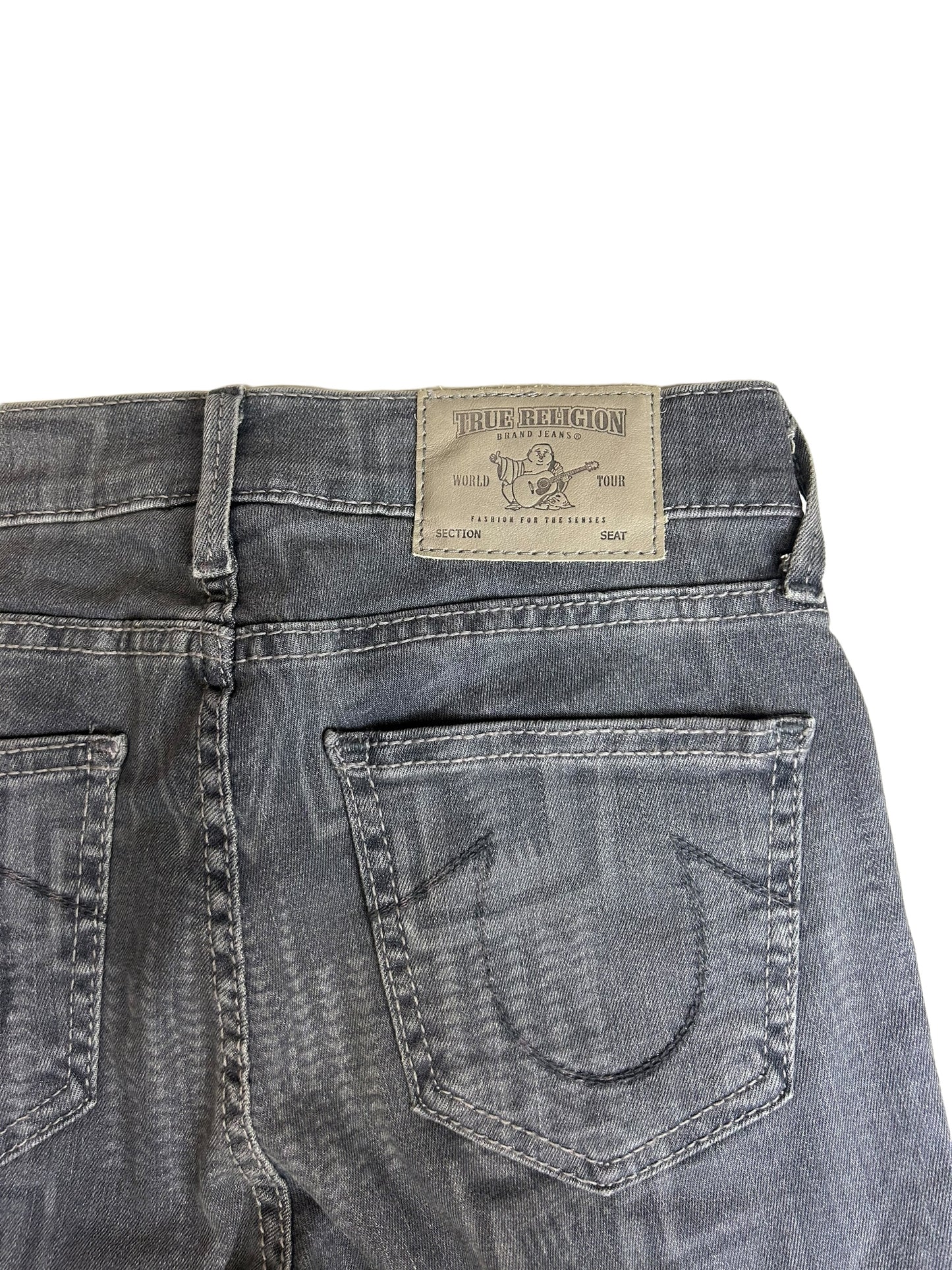 True Religion Abbey Super Skinny Women's Jeans Grey Aztec - Size 25