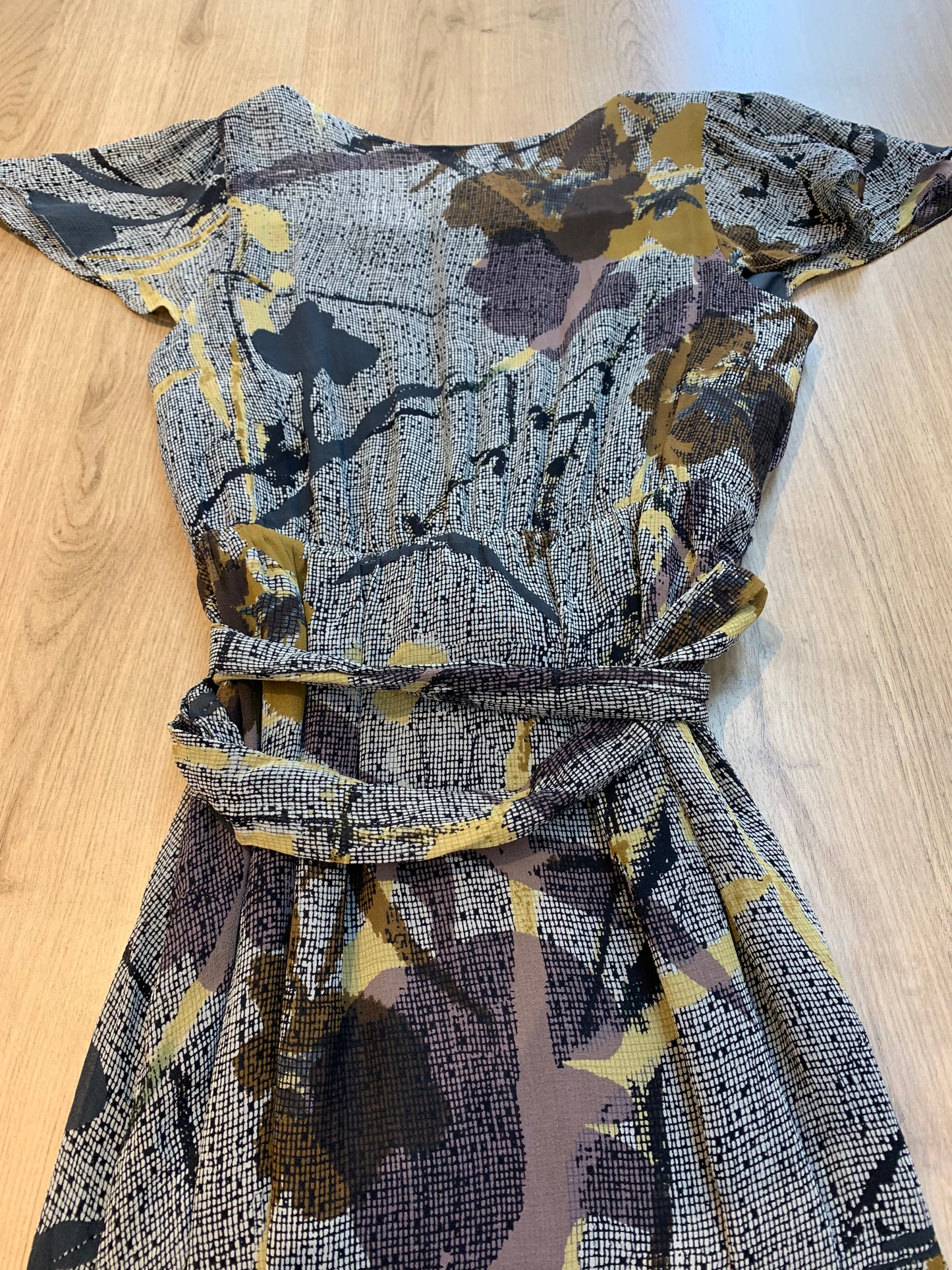 Maeve Anthropologie A Line Short Sleeve Belted Brown Dress - Women’s Size 2