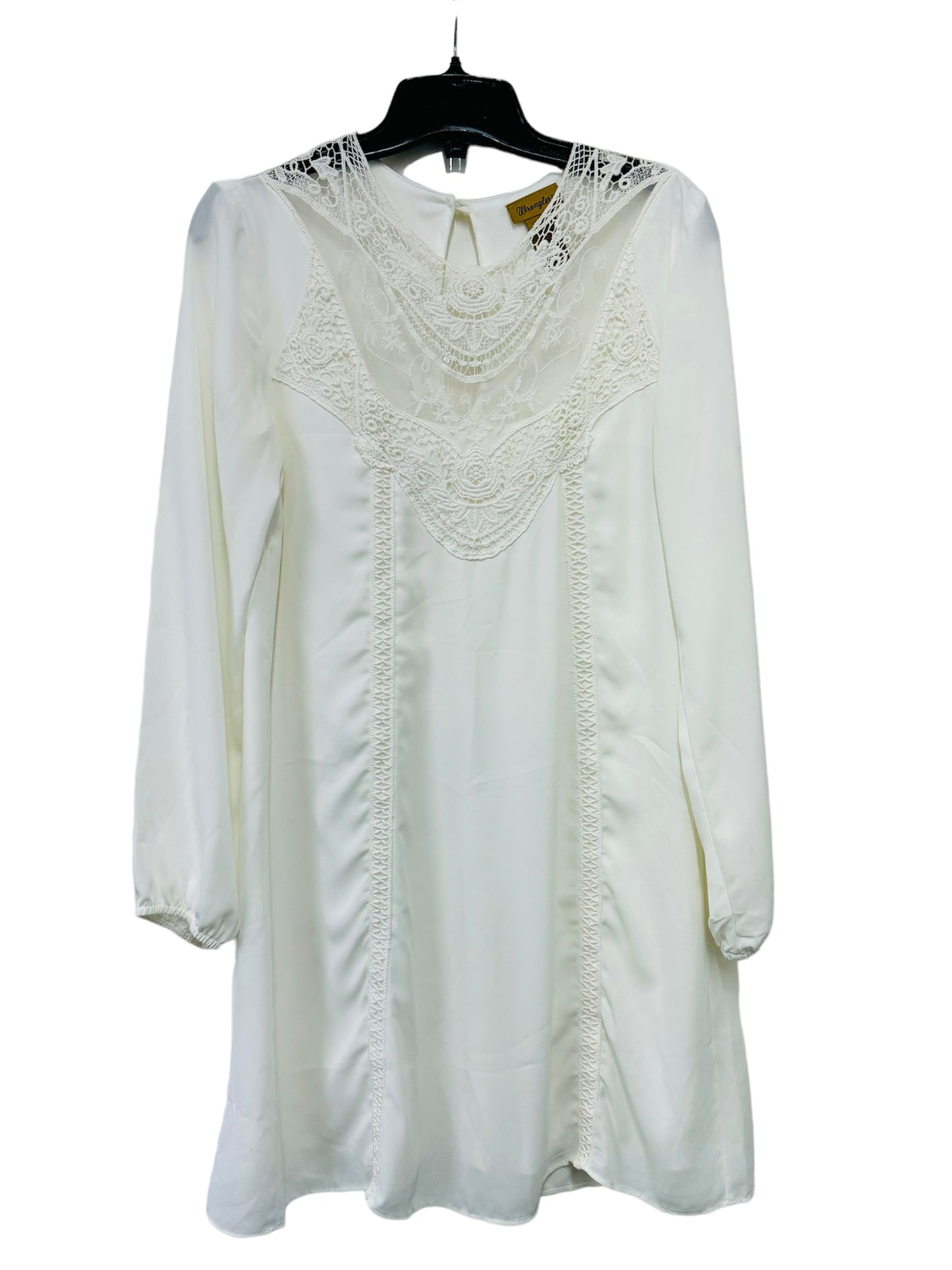 Wrangler Women's Long Sleeve Western Dress Cowboy Ivory - Size M