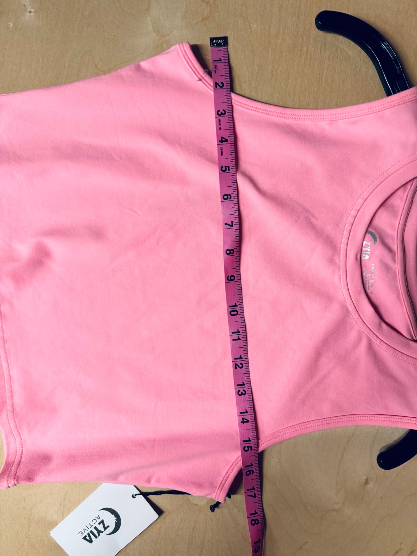 Zyia Active Women’s Sleeveless Shirt Sports Stretchable Top Pink - Size XL