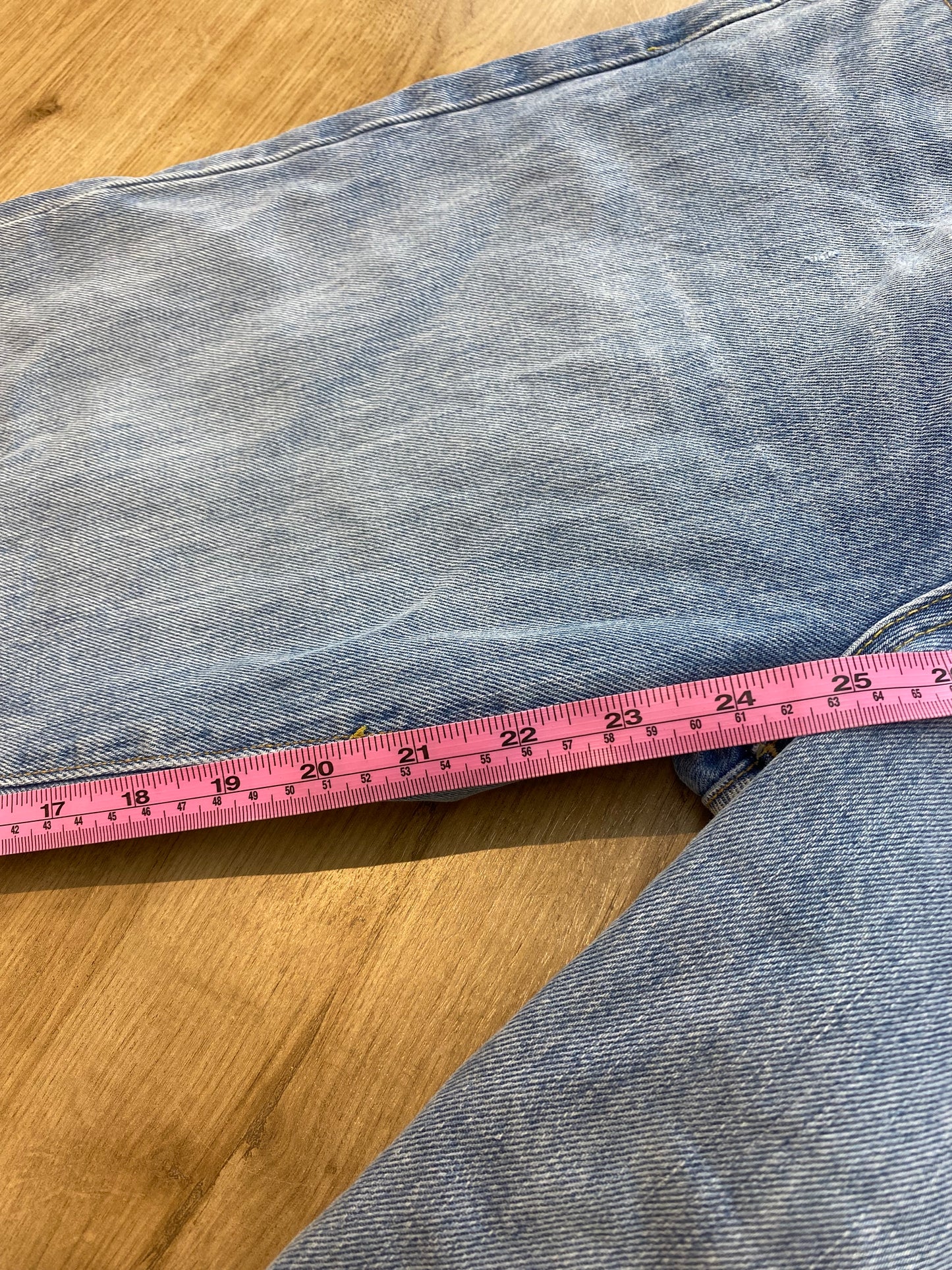 Simon Miller Relaxed Fit Distressed Denim Jeans 90s Y2K Light Wash - Size 30