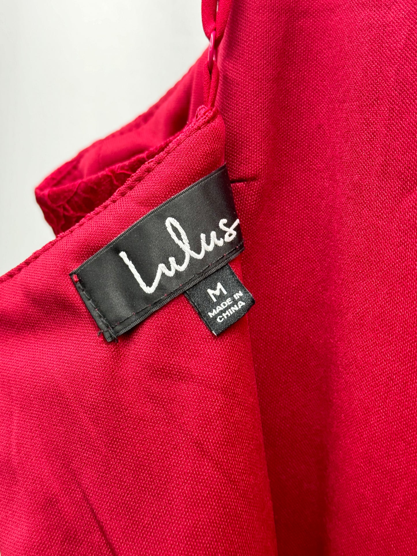 Lulus Women's Full Dress Skirt Red - Size Medium