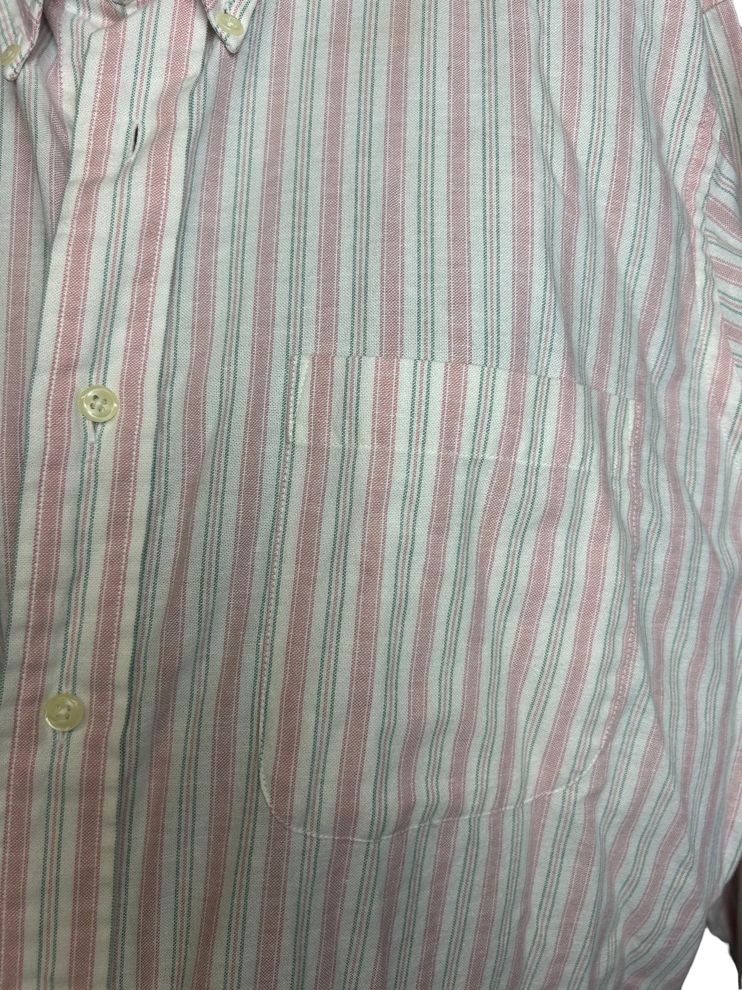 Chaps - Ralph Lauren Vintage 1980s Long Sleeve Button Up Shirt Striped - Size L