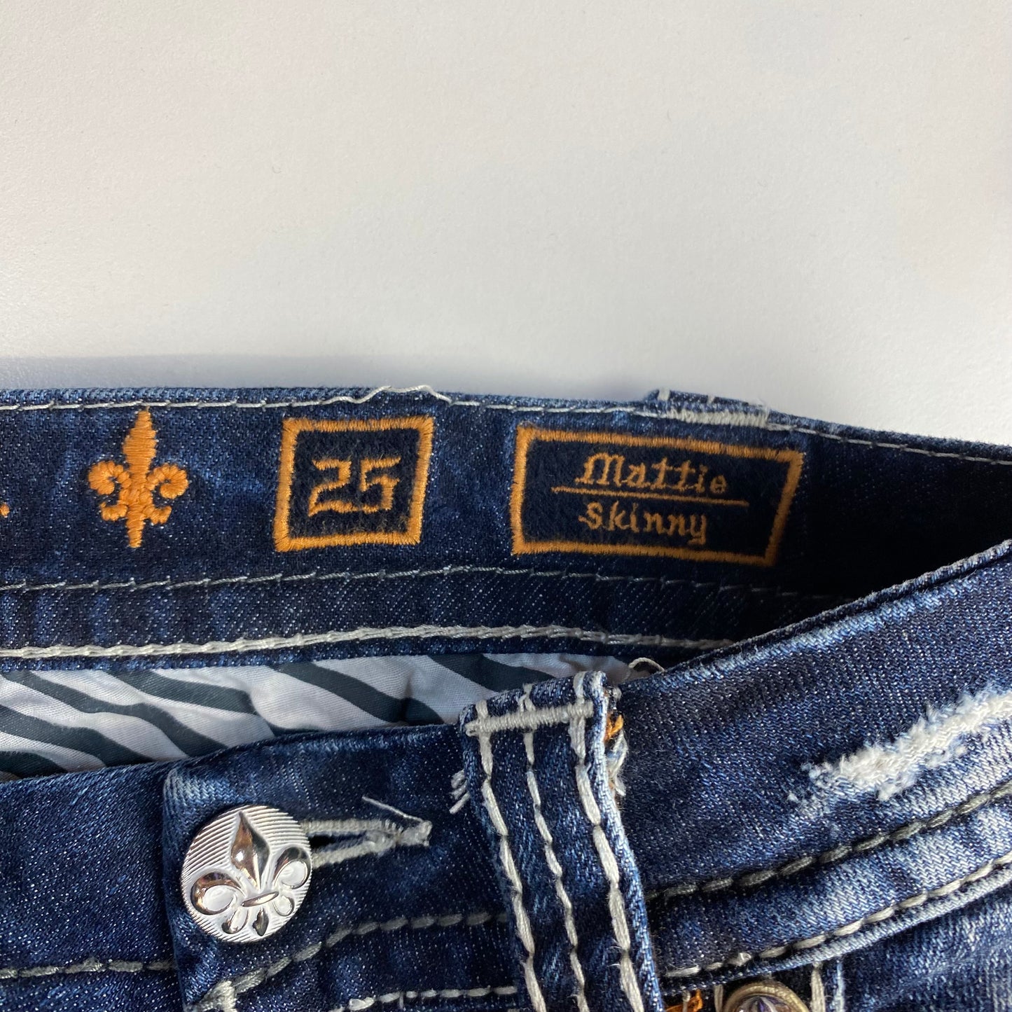 Rock Revival Mattie Skinny Jeans Blue - Size 25