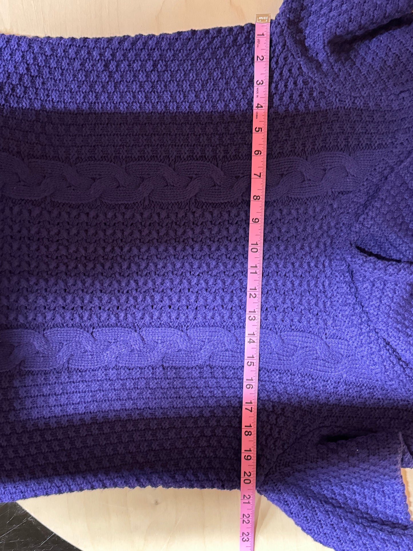 Vintage Chico’s Turtle Neck Women’s Knit Mock Neck Sweater Purple - Size 2