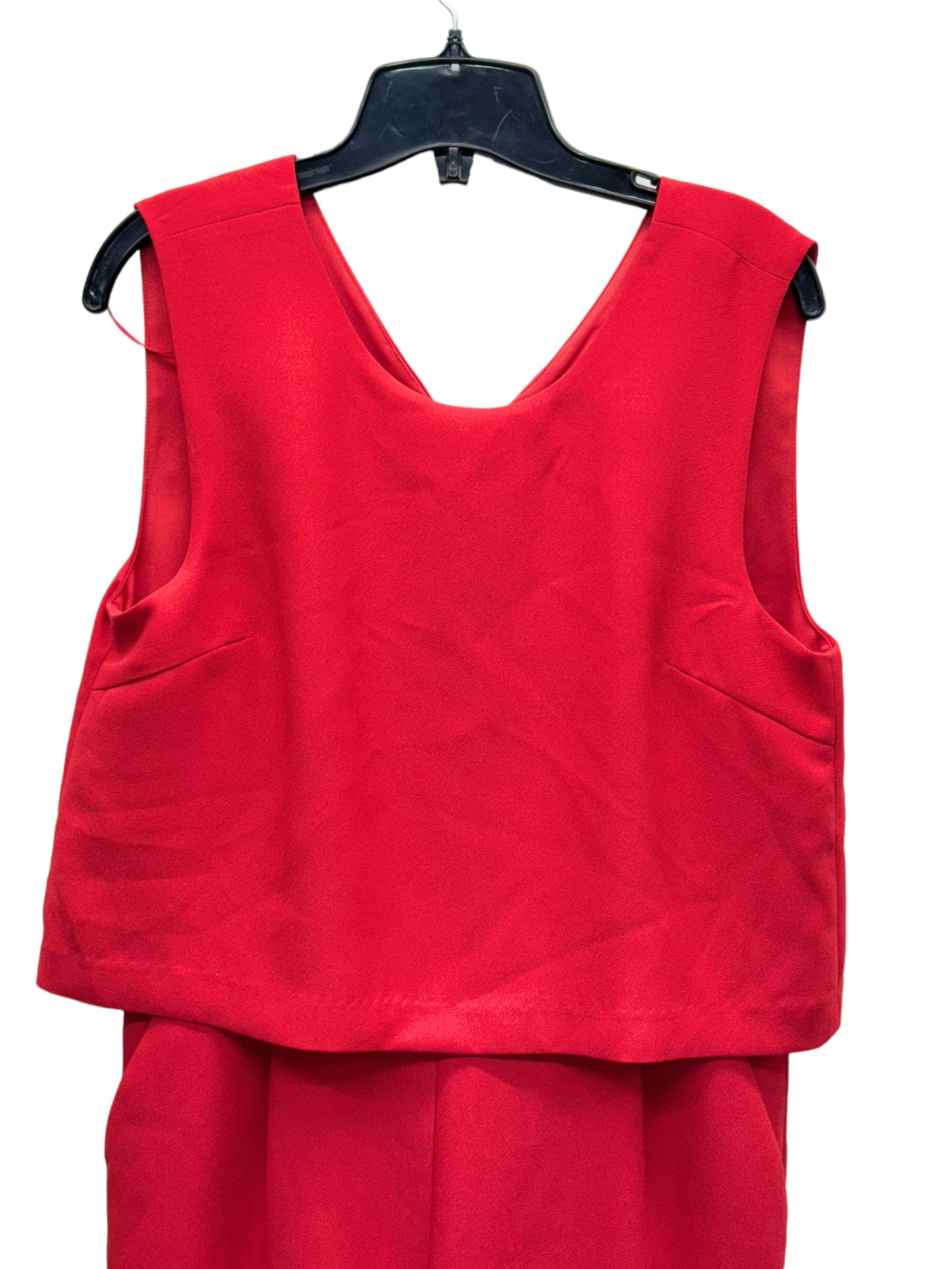 Just Female Women’s Jumpsuit Sleeveless Red - Size Small