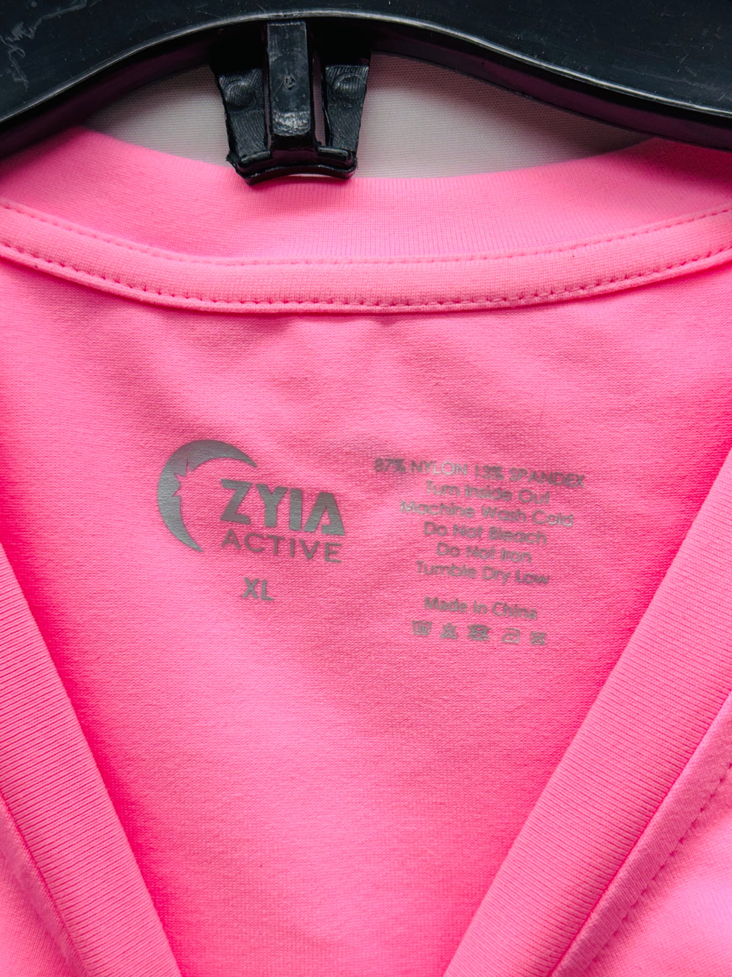 Zyia Active Women’s Sleeveless Shirt Sports Stretchable Top Pink - Size XL