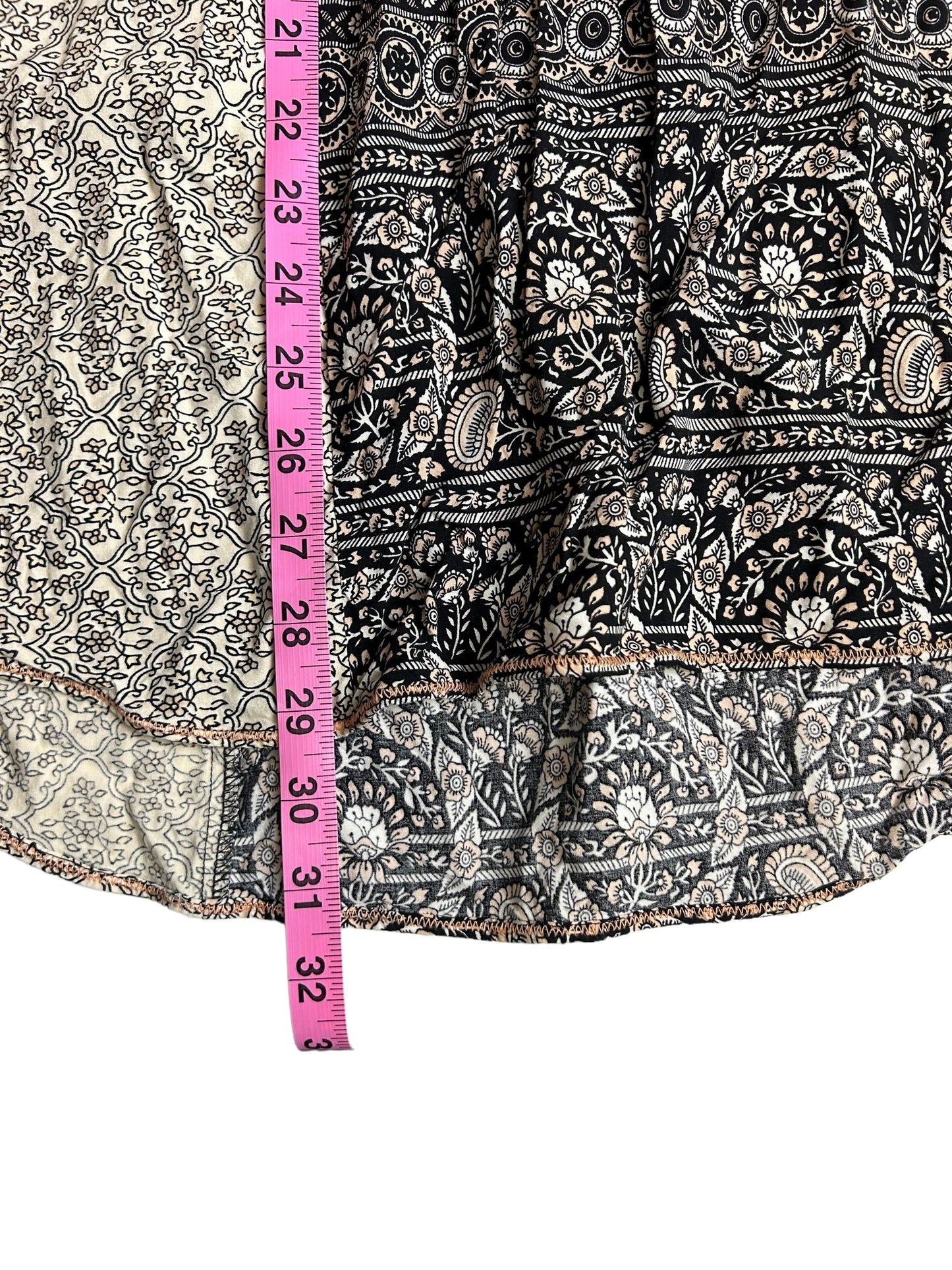 Anthropologie Holding Horses Patterned Women's Dress Top - Size Extra Small