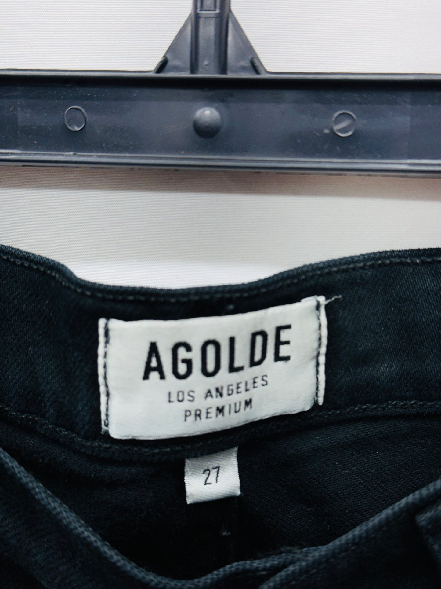 Agolde Los Angeles Premium Cotton Women's High Rise Jeans Black - Size 27