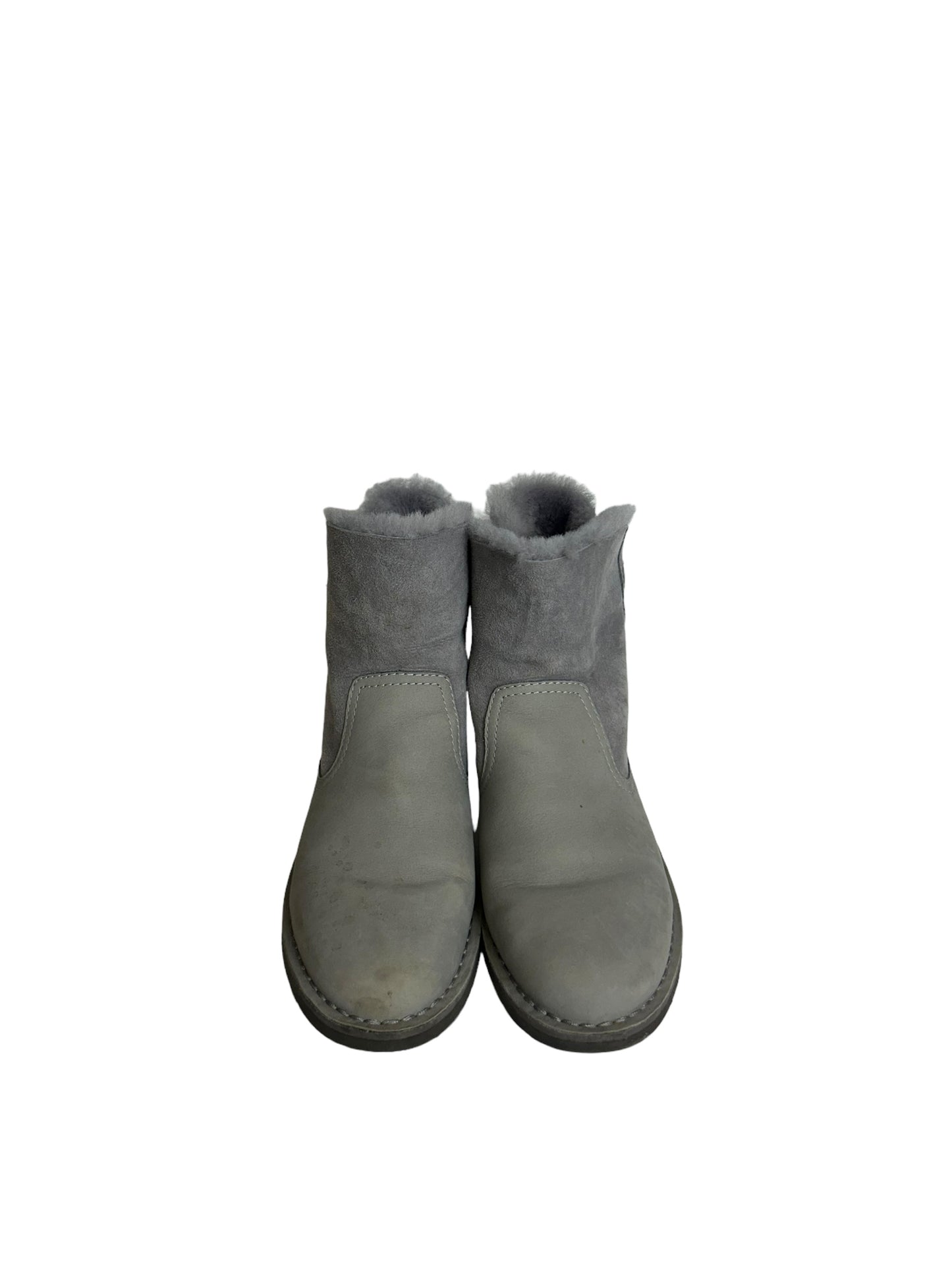 Ugg Suede Back-Lace Naiyah Women's Boots Grey - Size 7