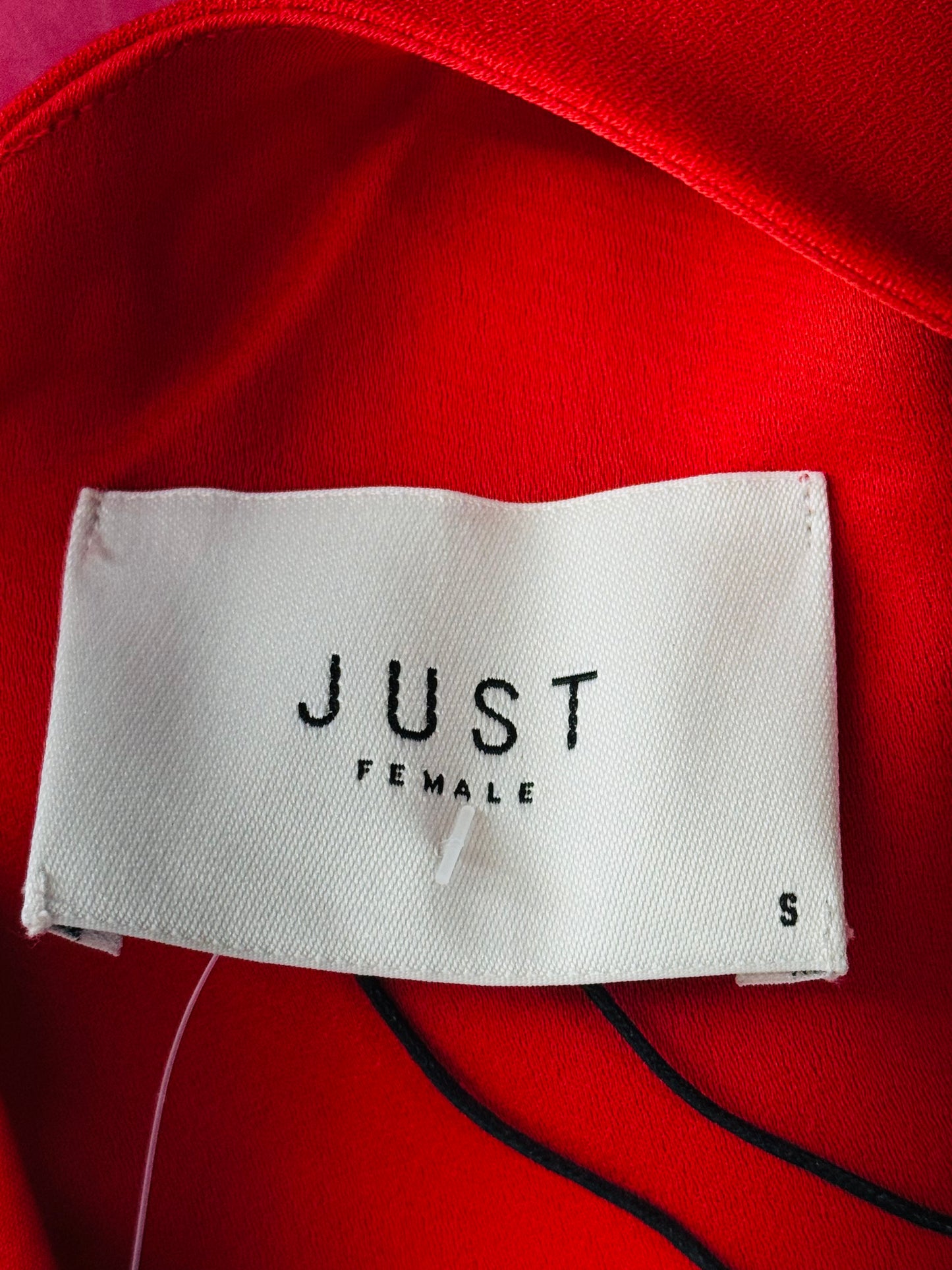 Just Female Women’s Jumpsuit Sleeveless Red - Size Small