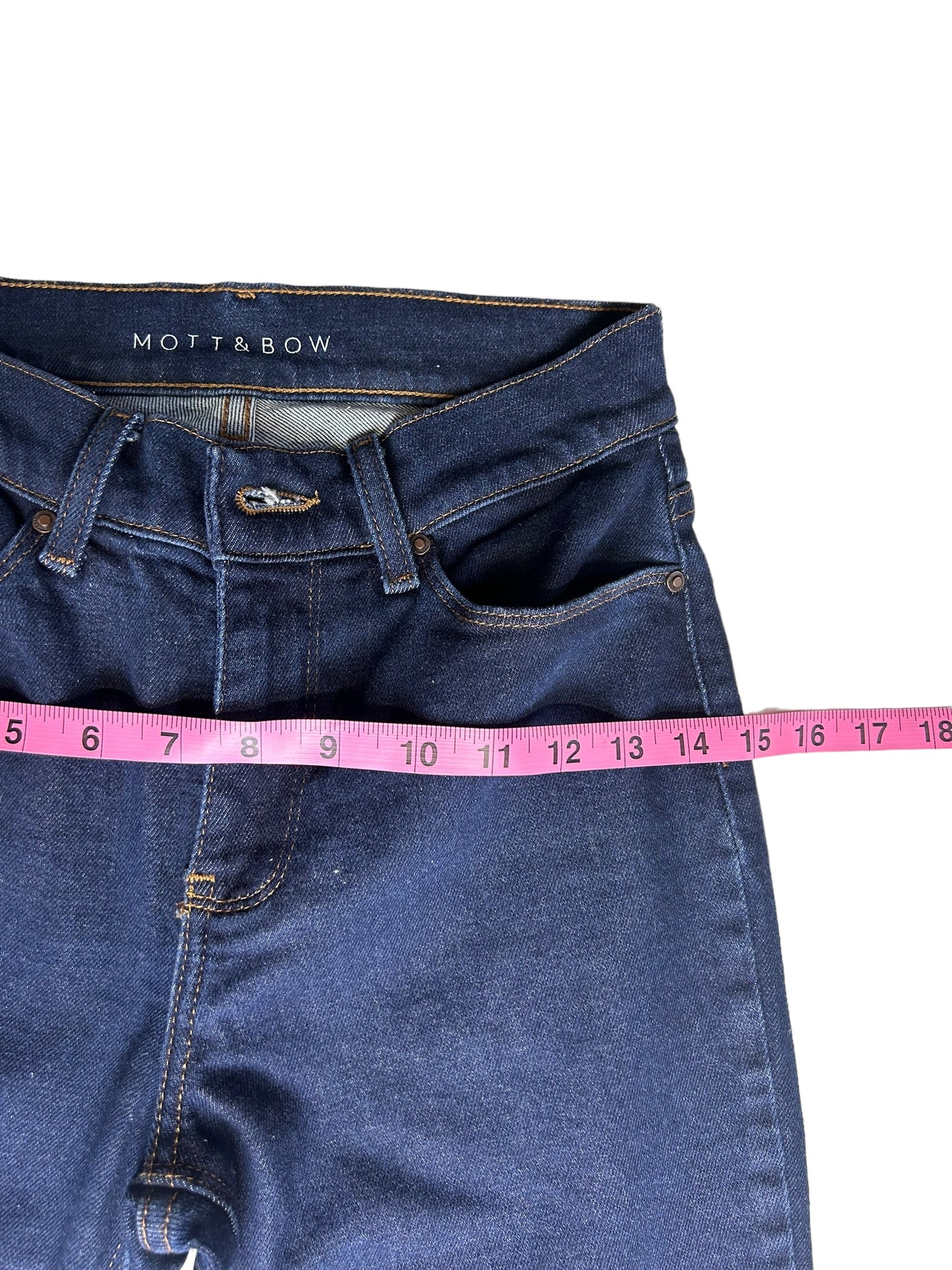 Mott & Bow Women's Skinny Jeans Denim Dark Indigo - Size 24