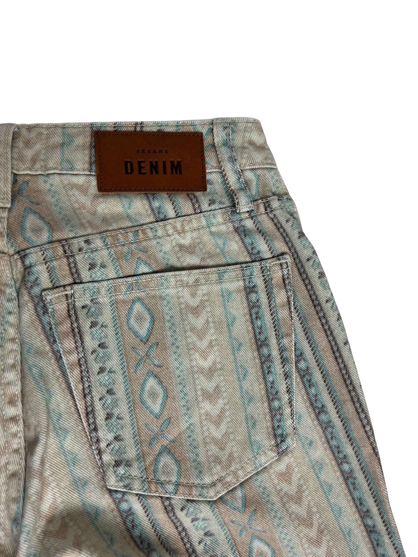 Sézane Skinny Women's Jeans Patterned Multi-Color - Size 25