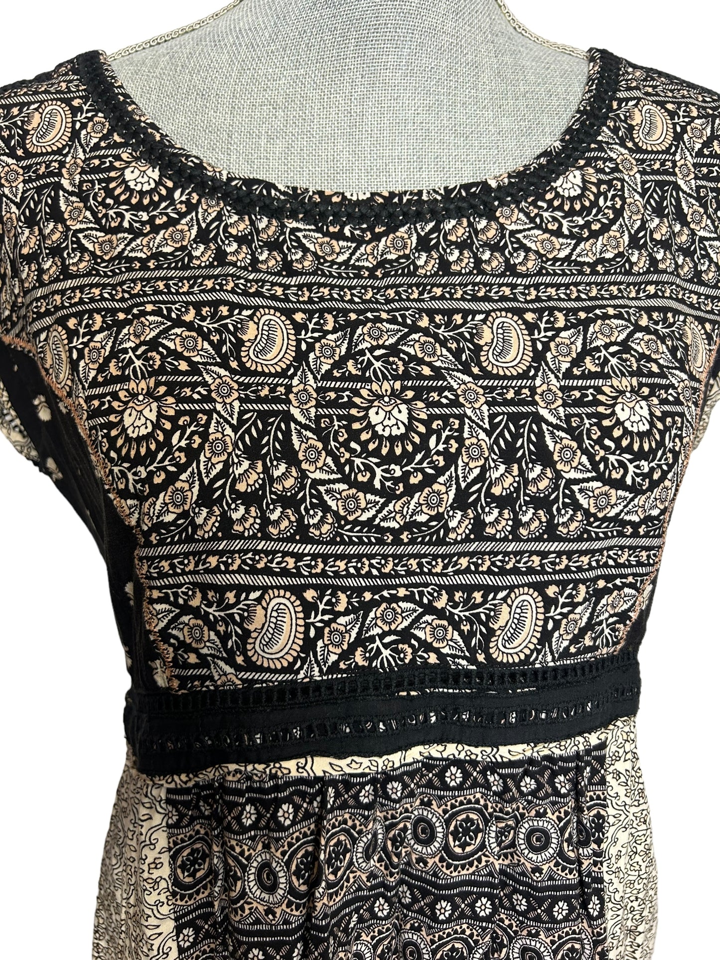 Anthropologie Holding Horses Patterned Women's Dress Top - Size Extra Small