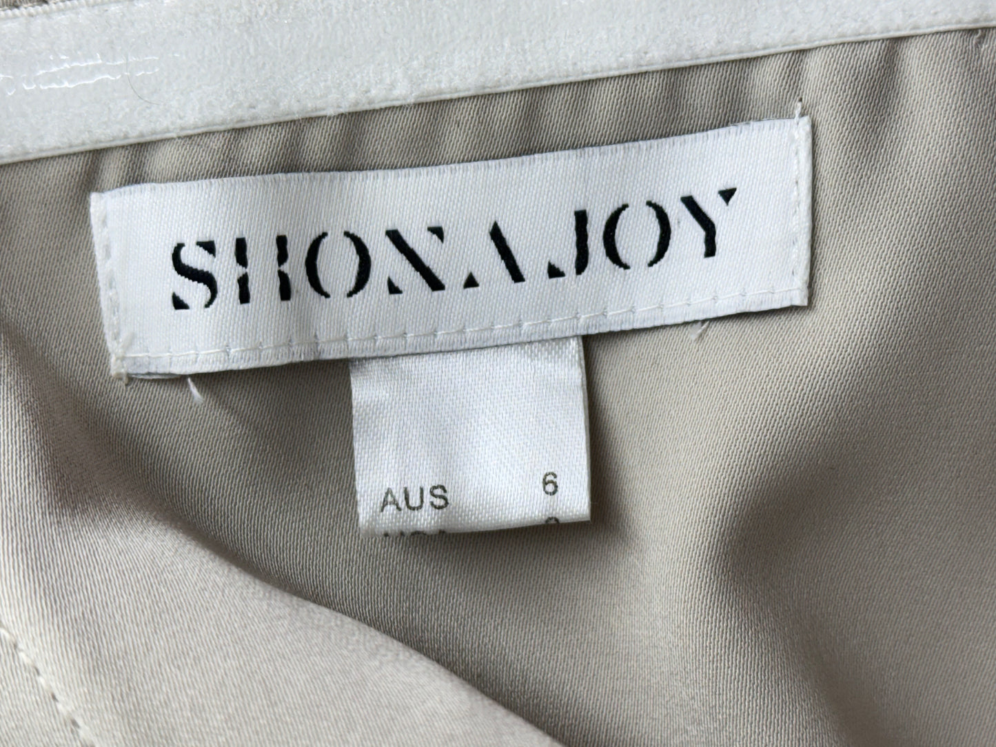 Shona Joy Women's Stapless Midi Dress Cream - Size 4 (US)